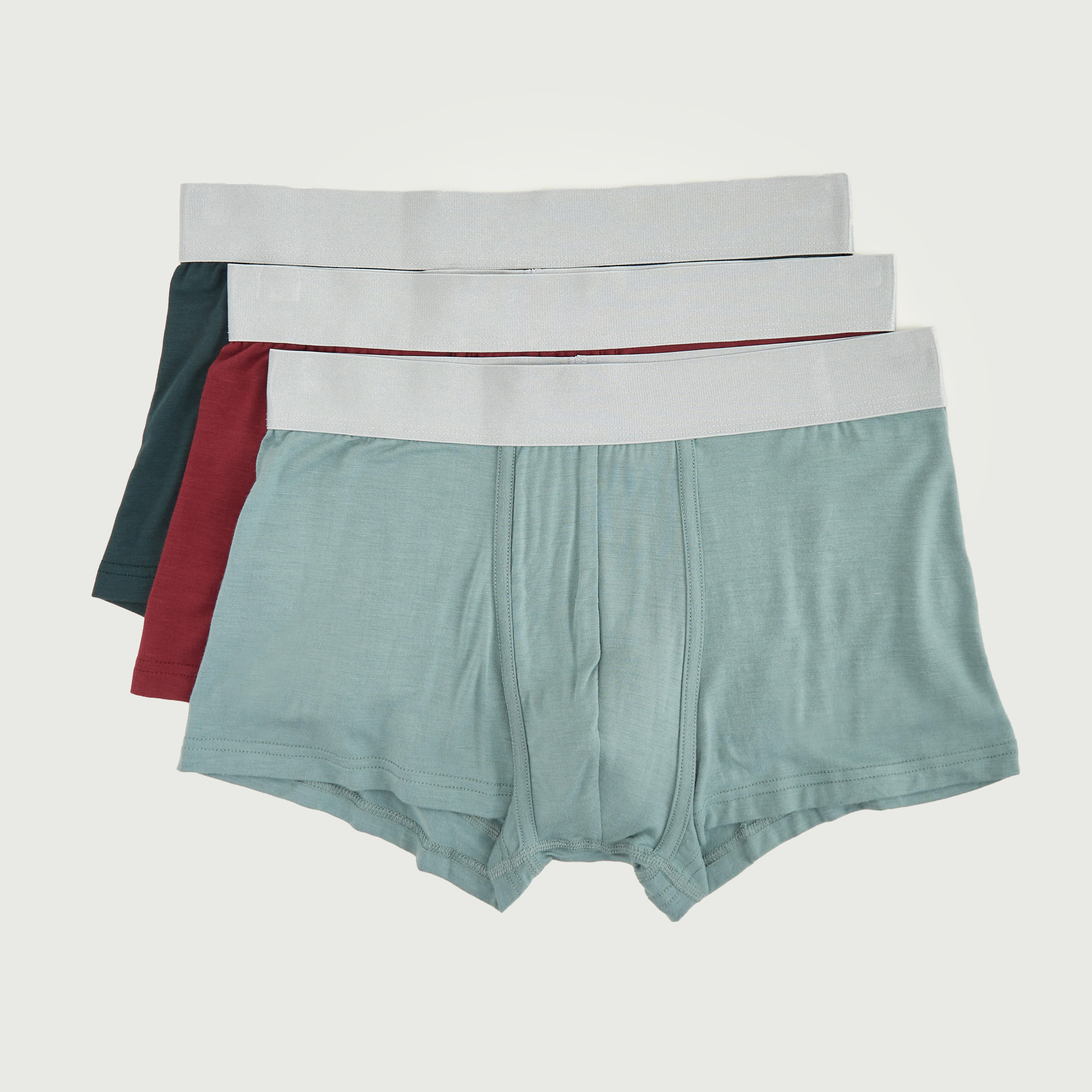 شورتات ترانك مستدامة بخصر مطّاطي متباين - طقم من 3 قطع-men-clothing-innerwear-underwear-image-1