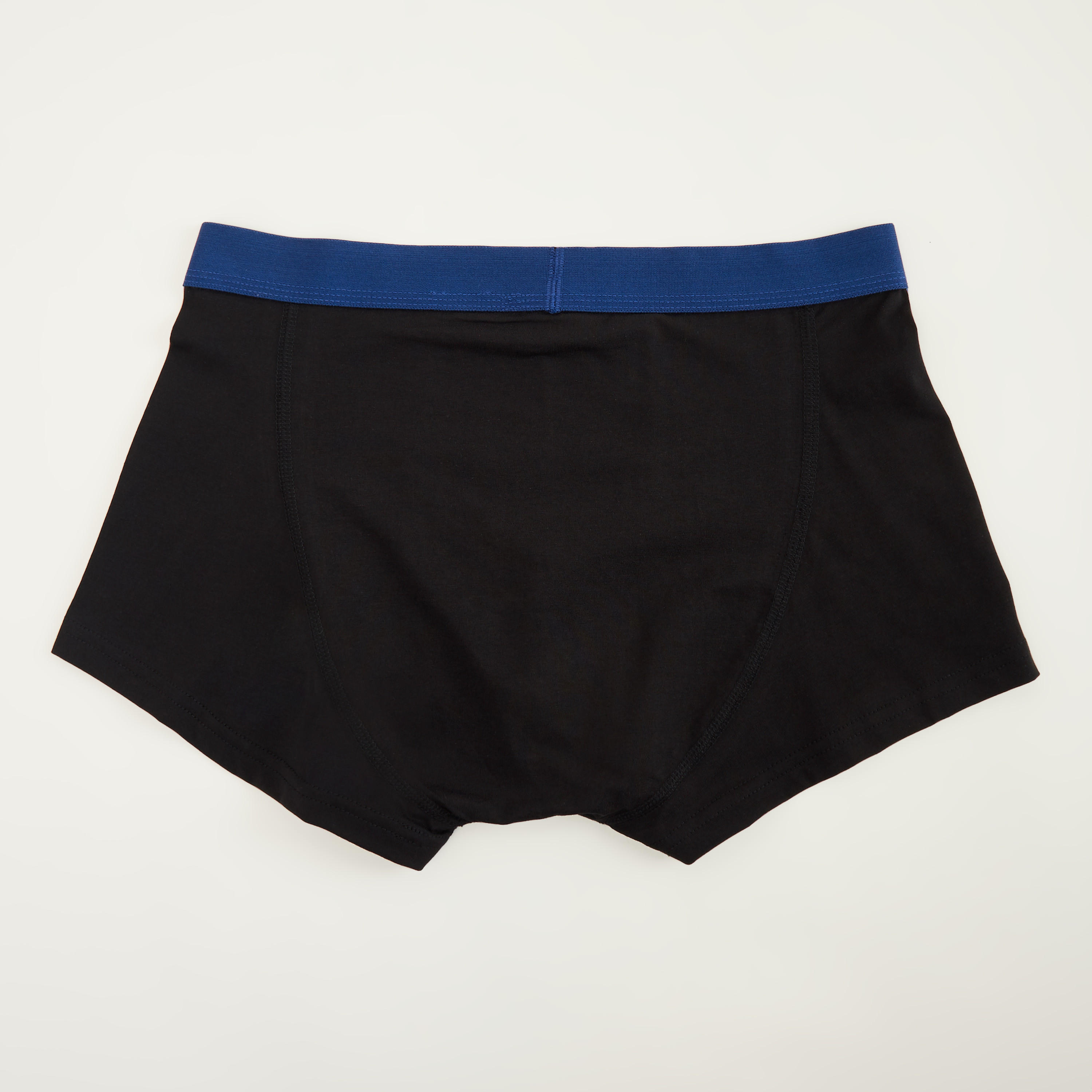شورتات ترانك داخليّة سادة بخصر مطّاطي- طقم من قطعتين-men-clothing-innerwear-underwear-image-4