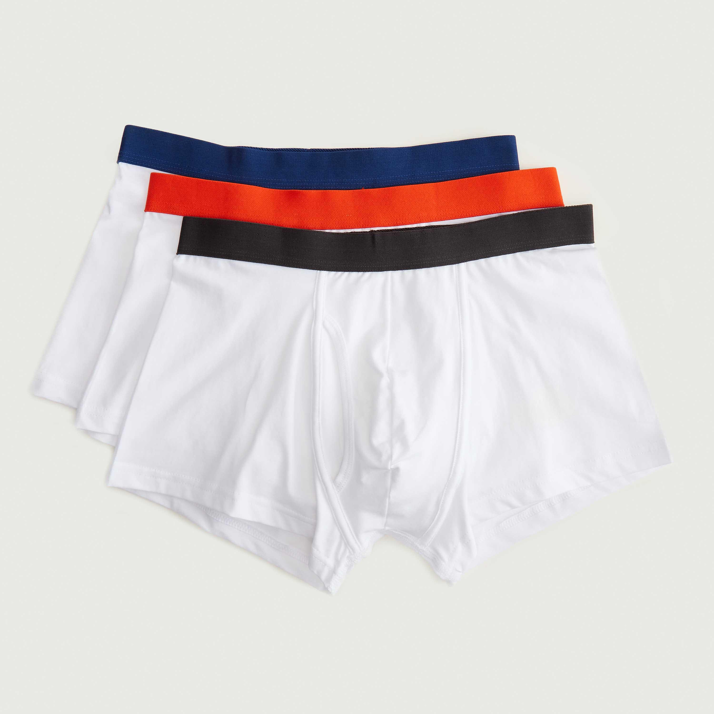 شورتات ترانك داخليّة سادة بخصر مطّاطي- طقم من 3 قطع-men-clothing-innerwear-underwear-image-4