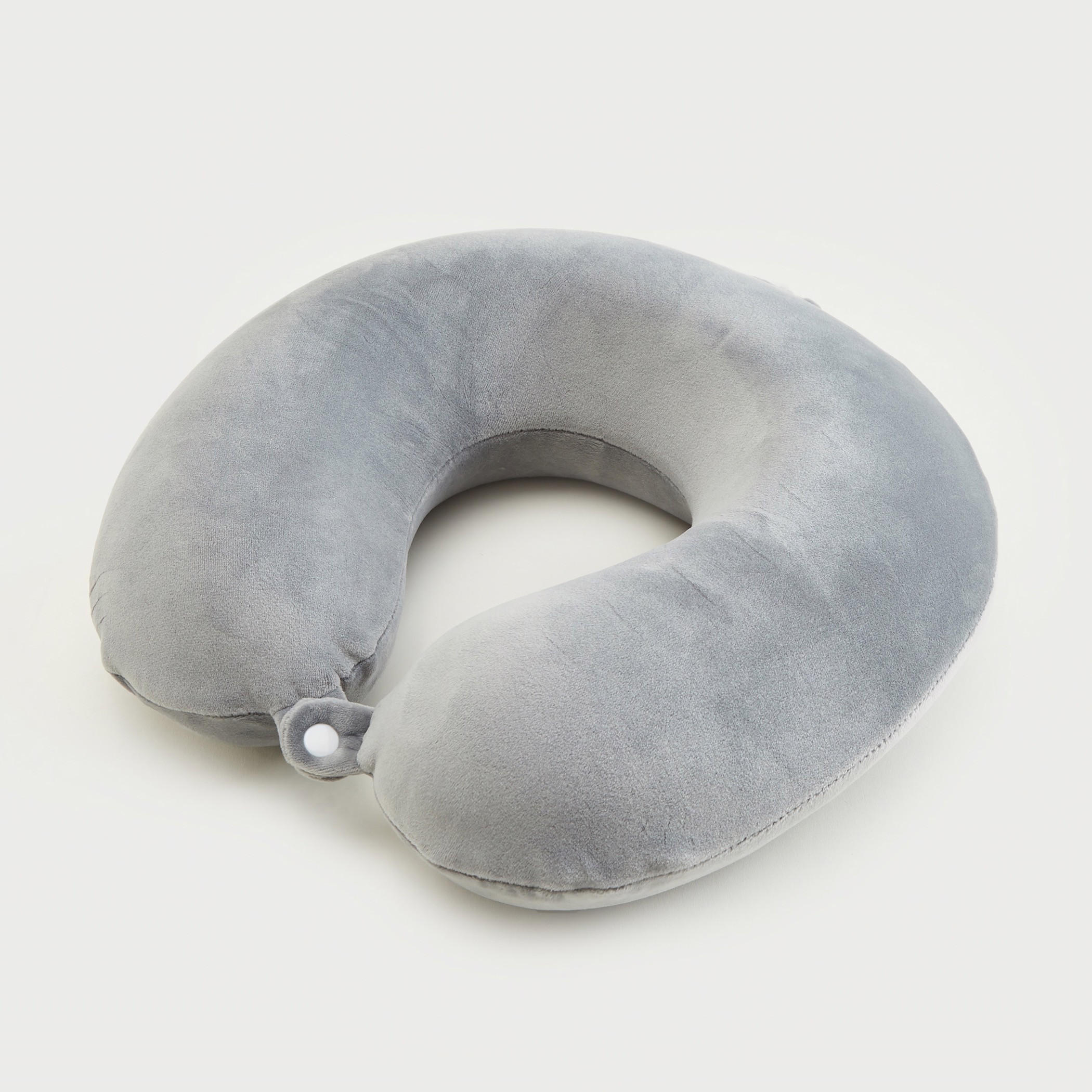 وسادة عنق سادة مع زر إغلاق كبّاس-travel-accessories-image-1