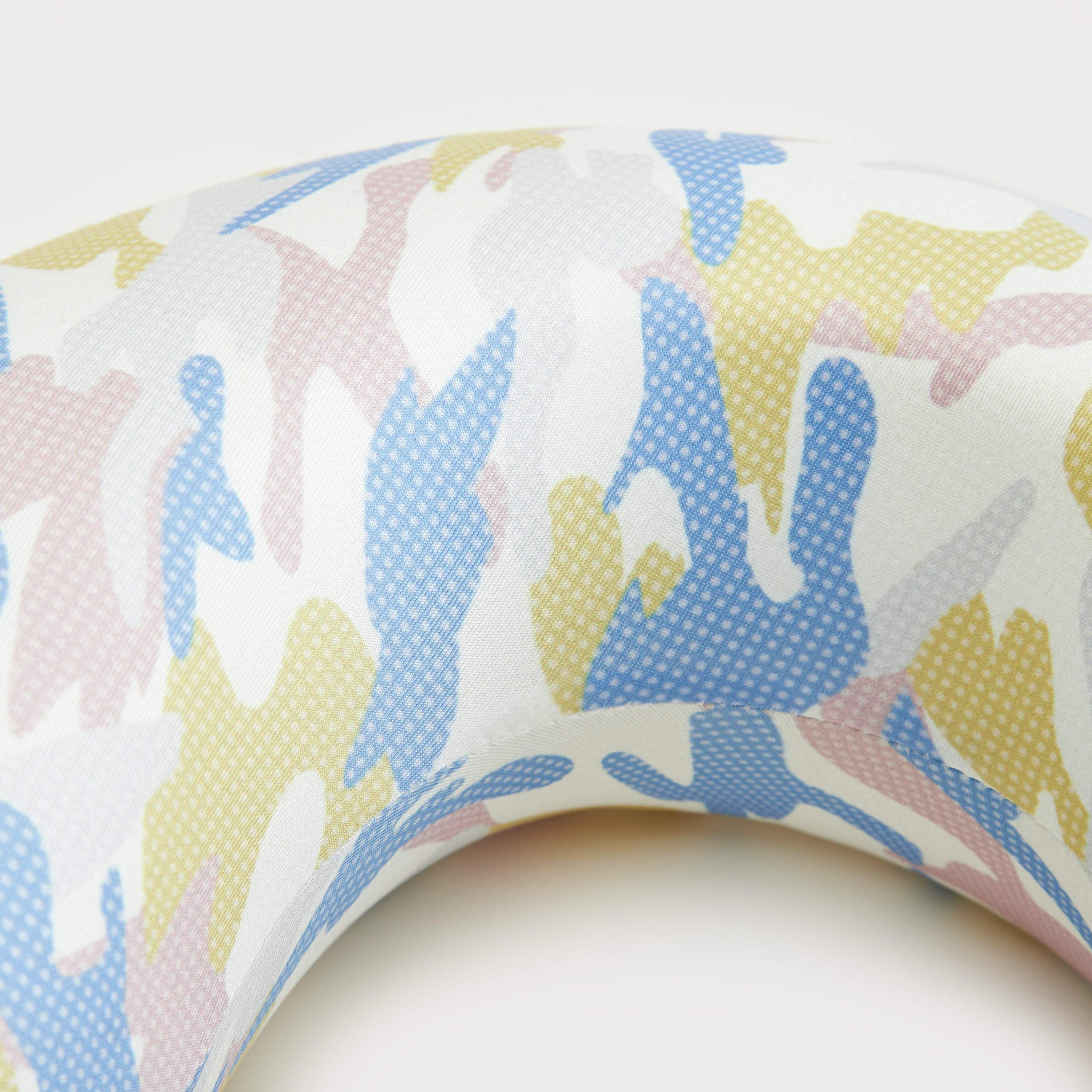Printed Neck Pillow with Snap Button Closure-travel-accessories-image-2