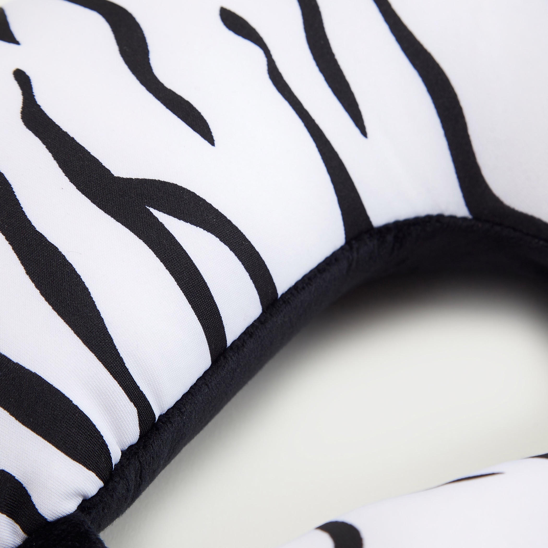 Animal Print Neck Pillow with Snap Button Closure-travel-accessories-image-2