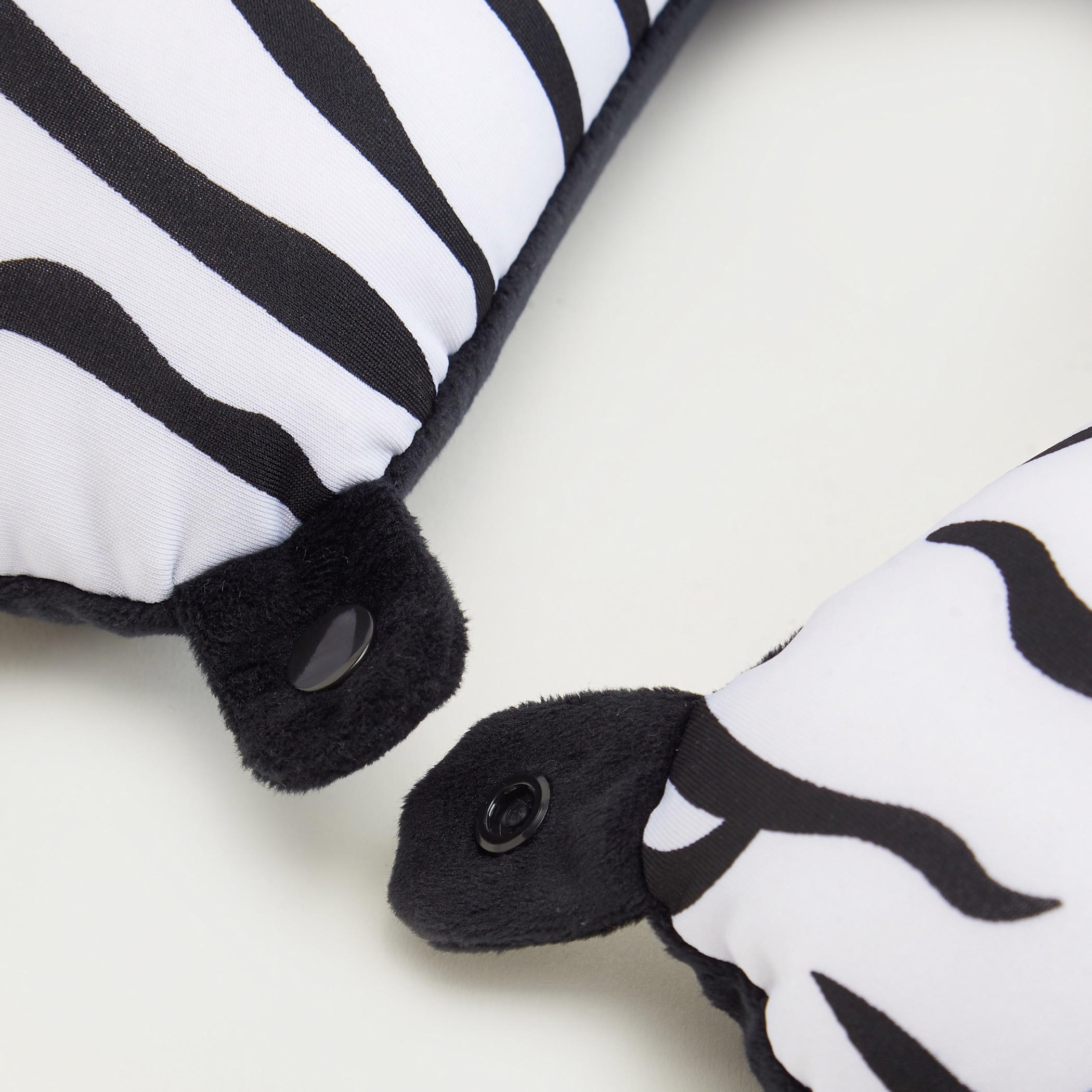 Animal Print Neck Pillow with Snap Button Closure-travel-accessories-image-3