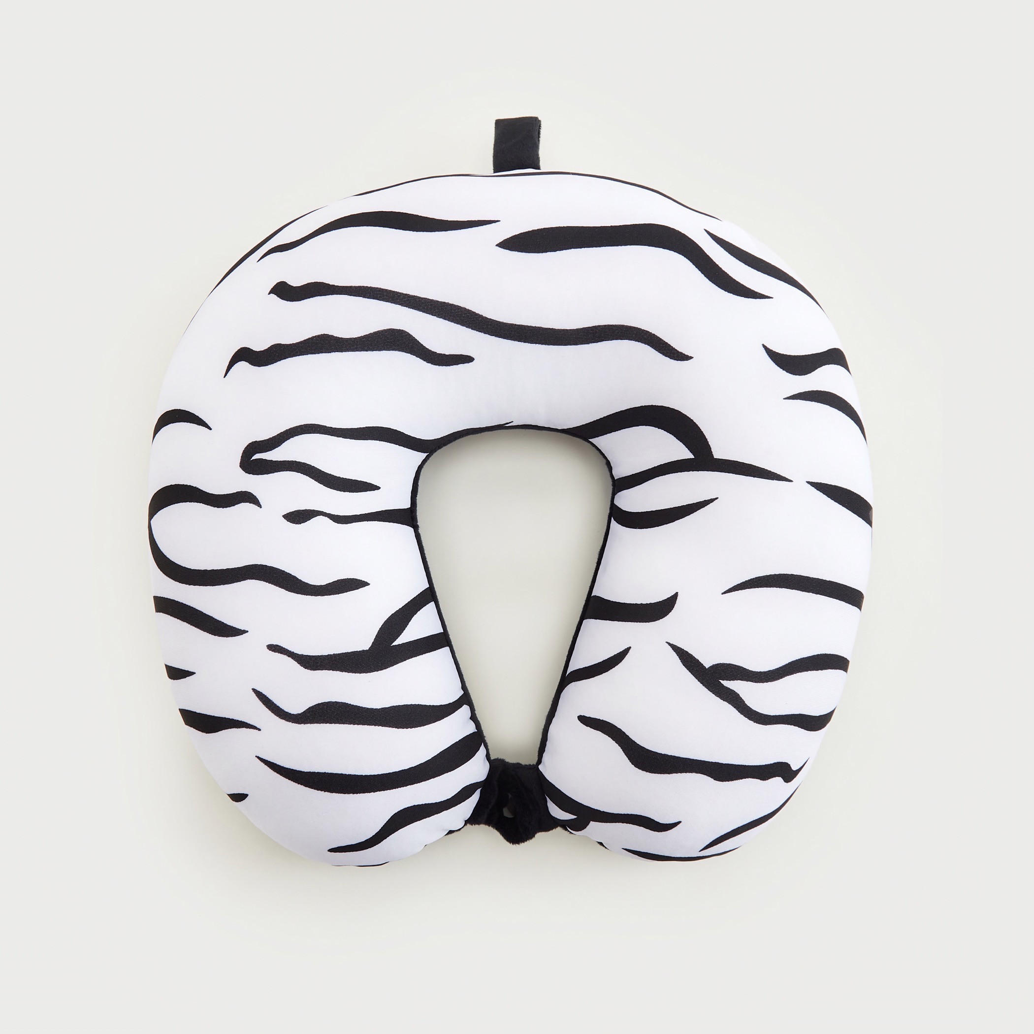 Animal Print Neck Pillow with Snap Button Closure-travel-accessories-image-4