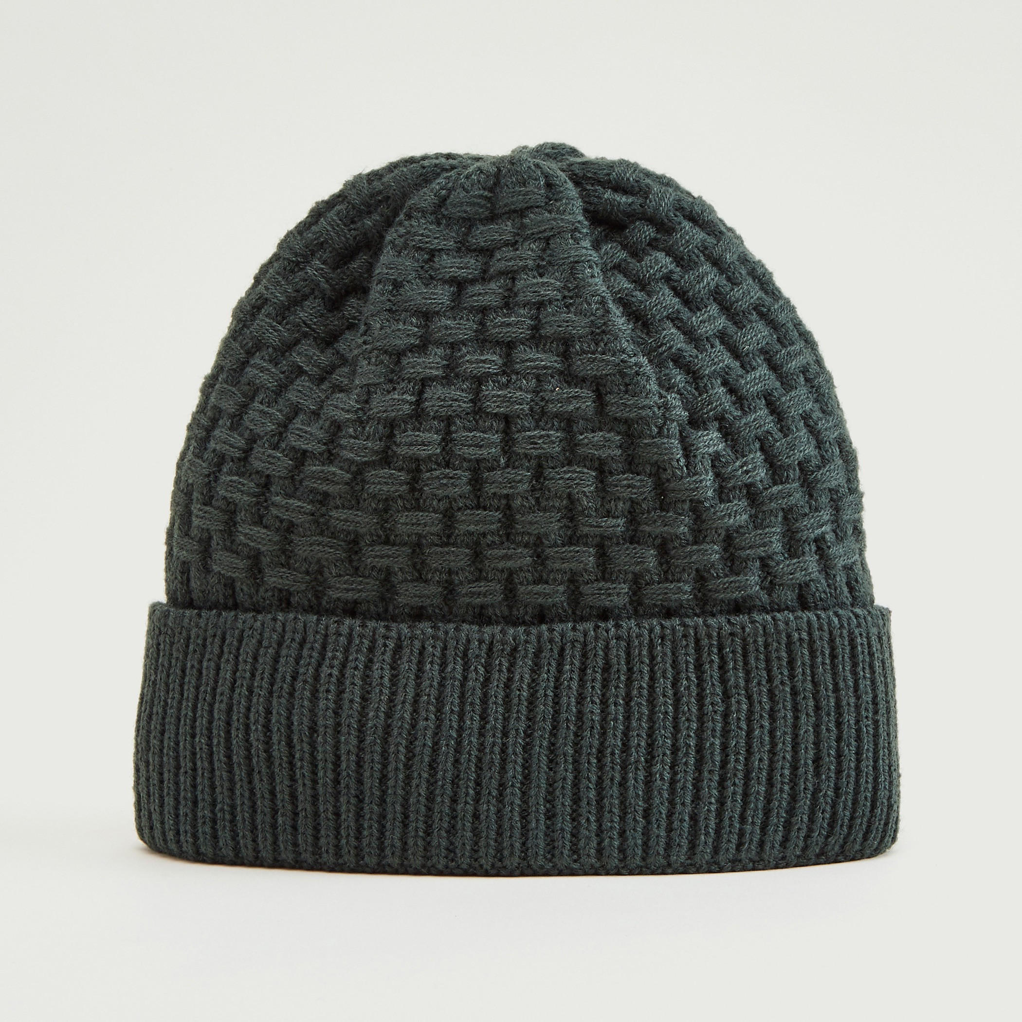 Textured Beanie-men-caps-image-1