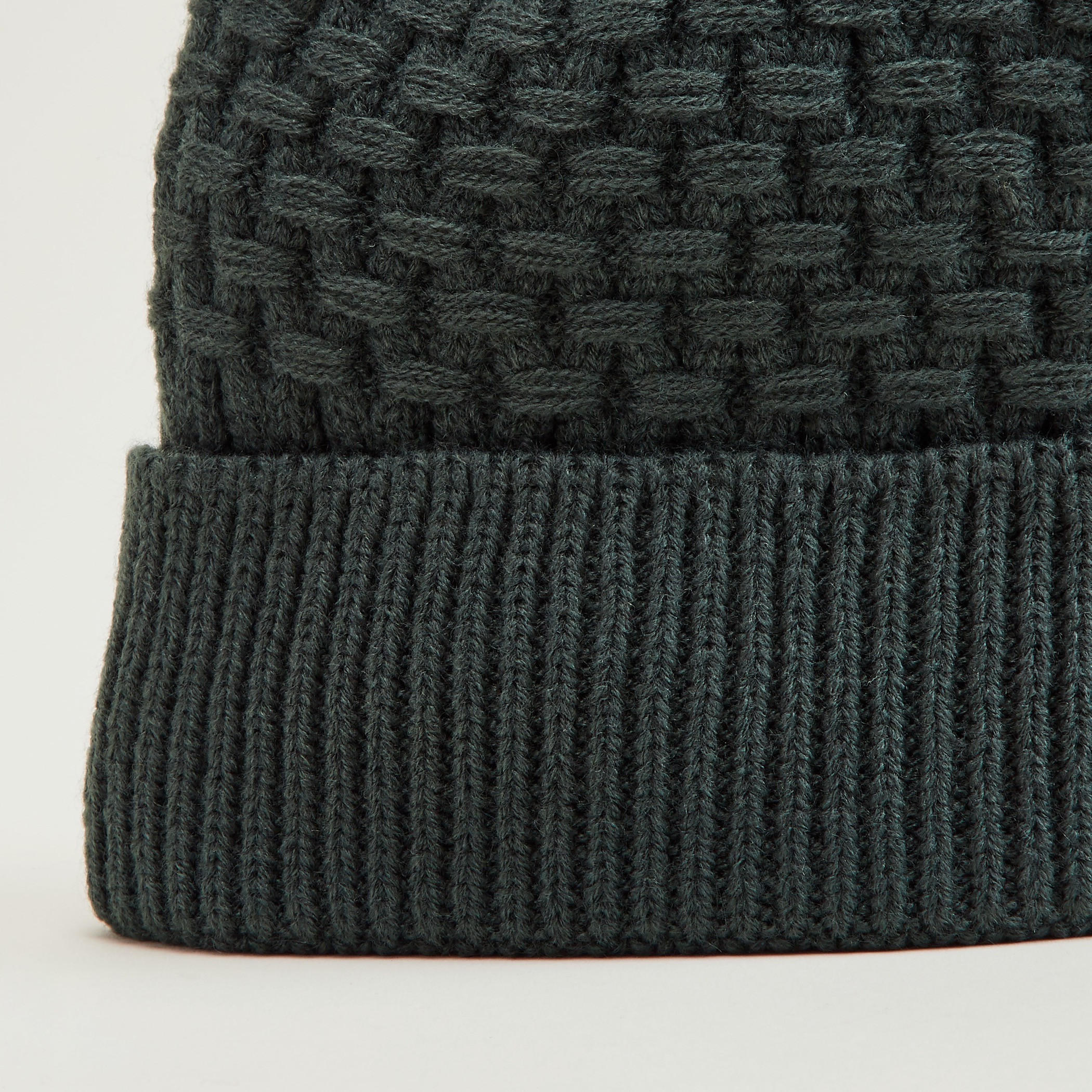 Textured Beanie-men-caps-image-2