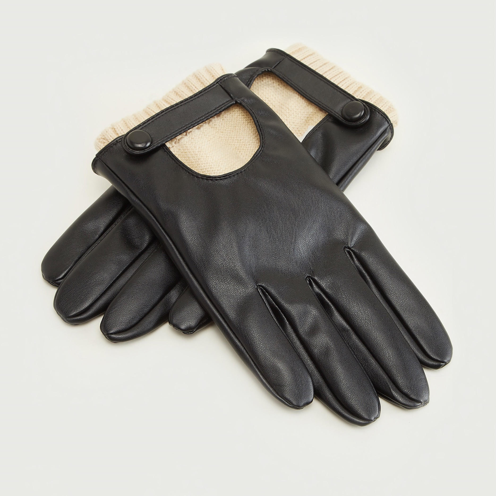 قفّازات بطبقات بارزة الملمس-men-scarvesandgloves-image-4