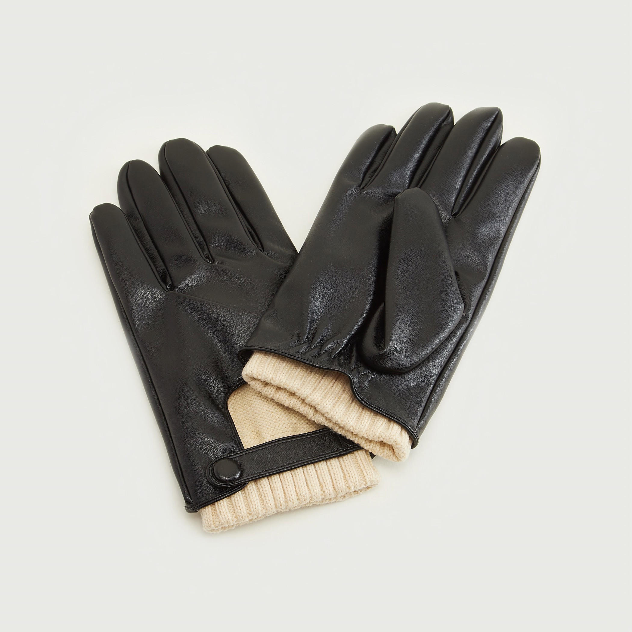 قفّازات بطبقات بارزة الملمس-men-scarvesandgloves-image-3
