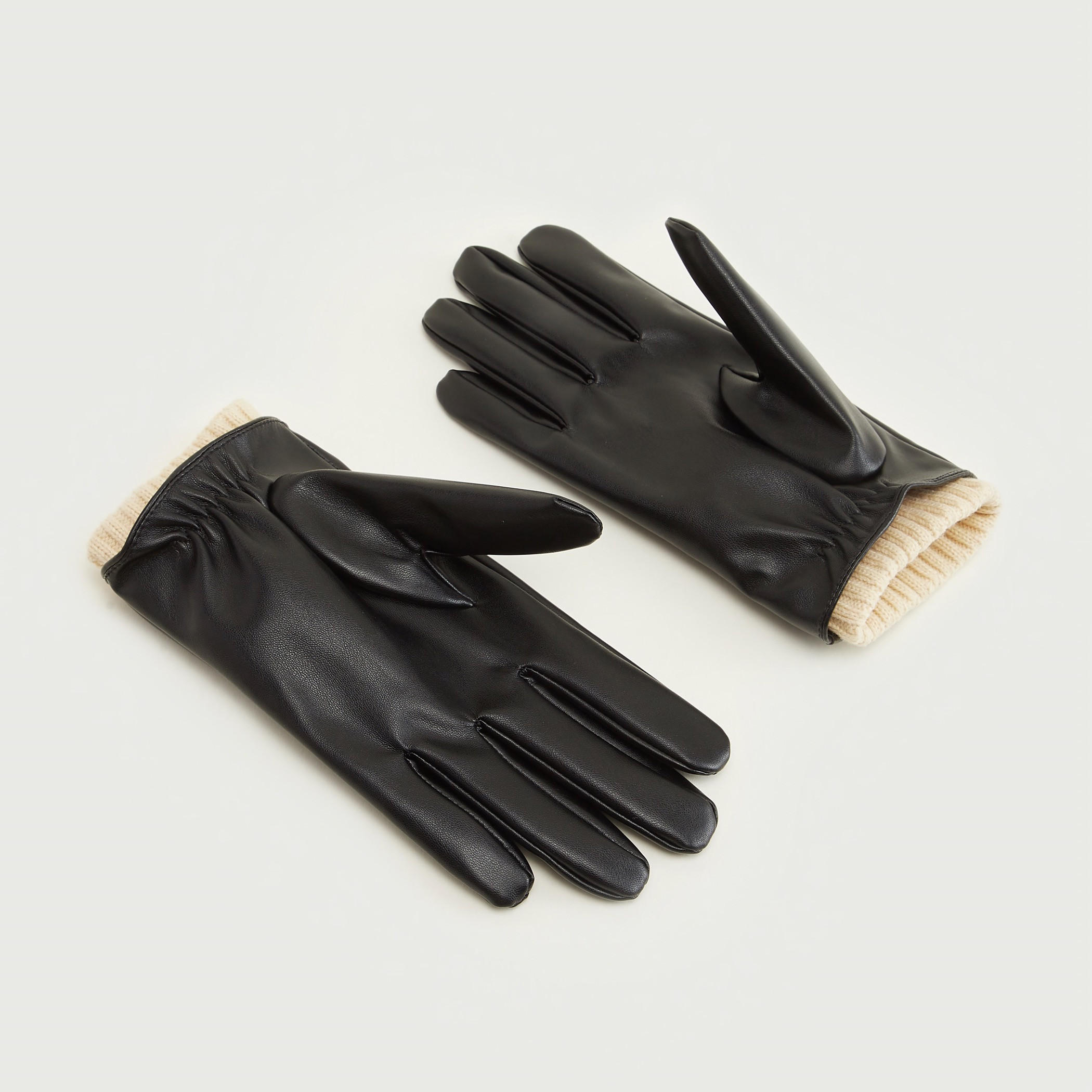 قفّازات بطبقات بارزة الملمس-men-scarvesandgloves-image-1