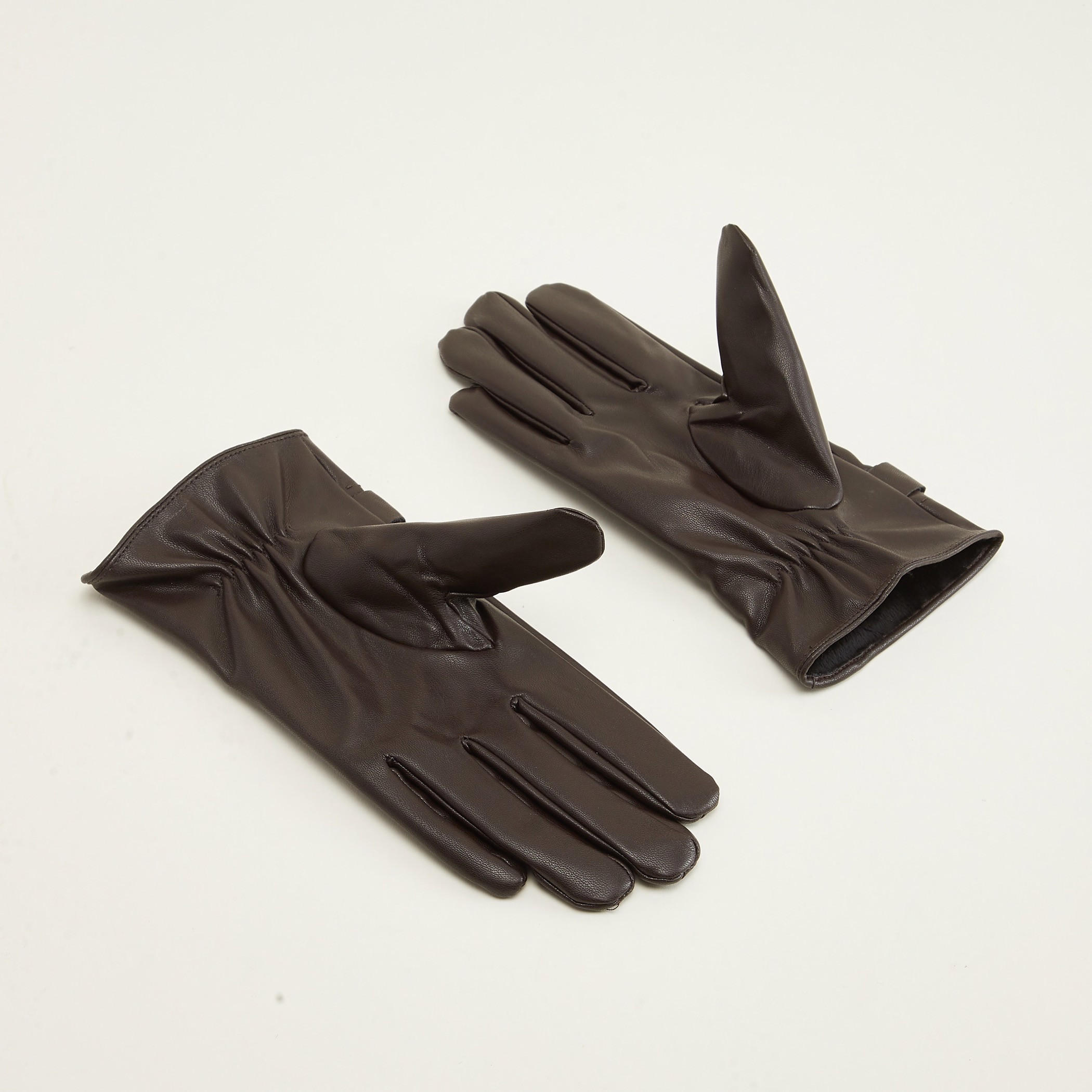 قفّازات سادة بزر إغلاق كبّاس-men-scarvesandgloves-image-1