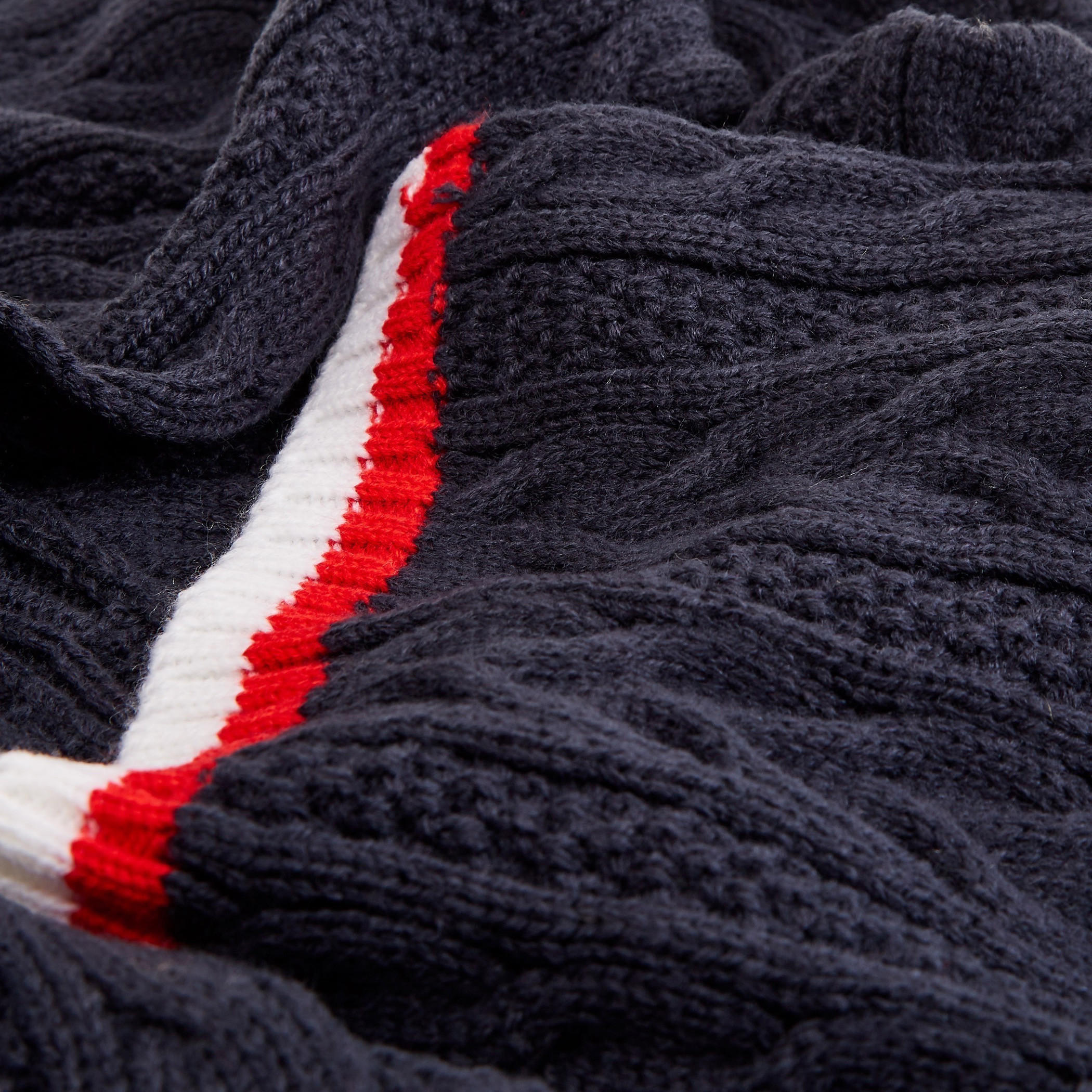 Textured Scarf with Striped Hem-men-scarvesandgloves-image-2
