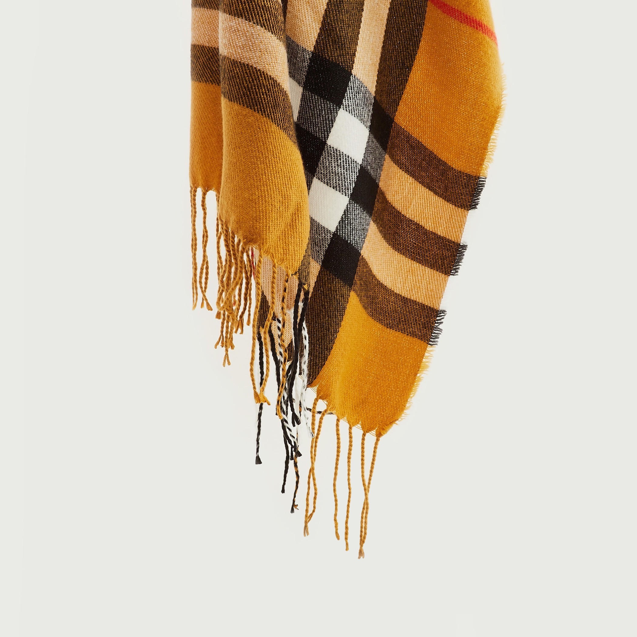 Checked Scarf with Fringes-men-scarvesandgloves-image-1