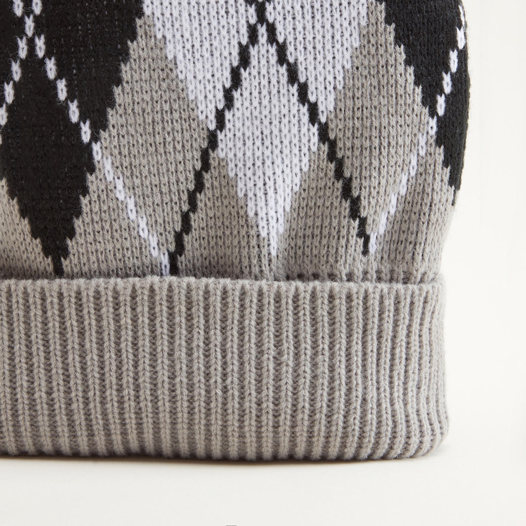 Diamond Textured Beanie-men-caps-image-2