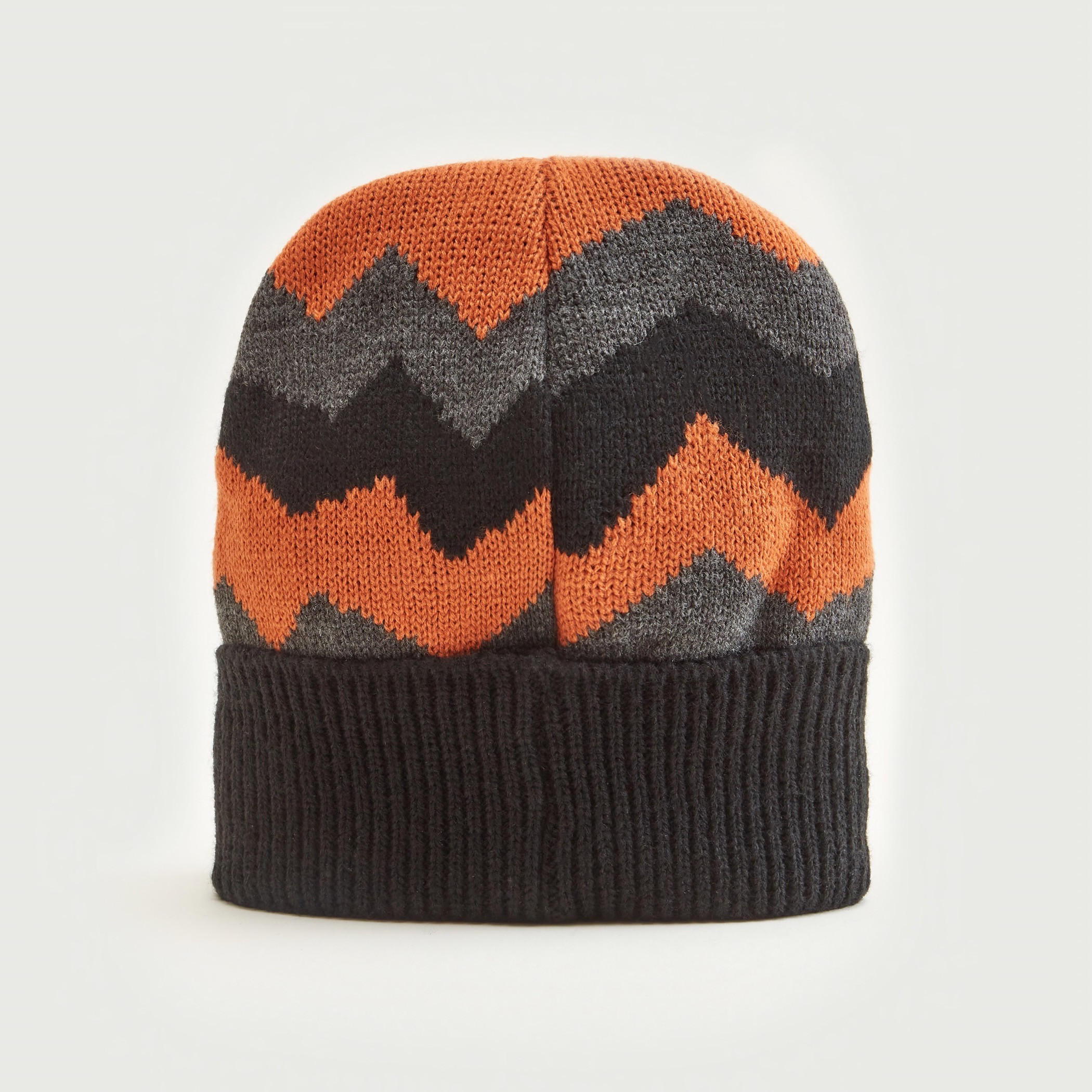 Lee Cooper Chevron Patterned Beanie with Embroidered Logo-men-caps-image-4