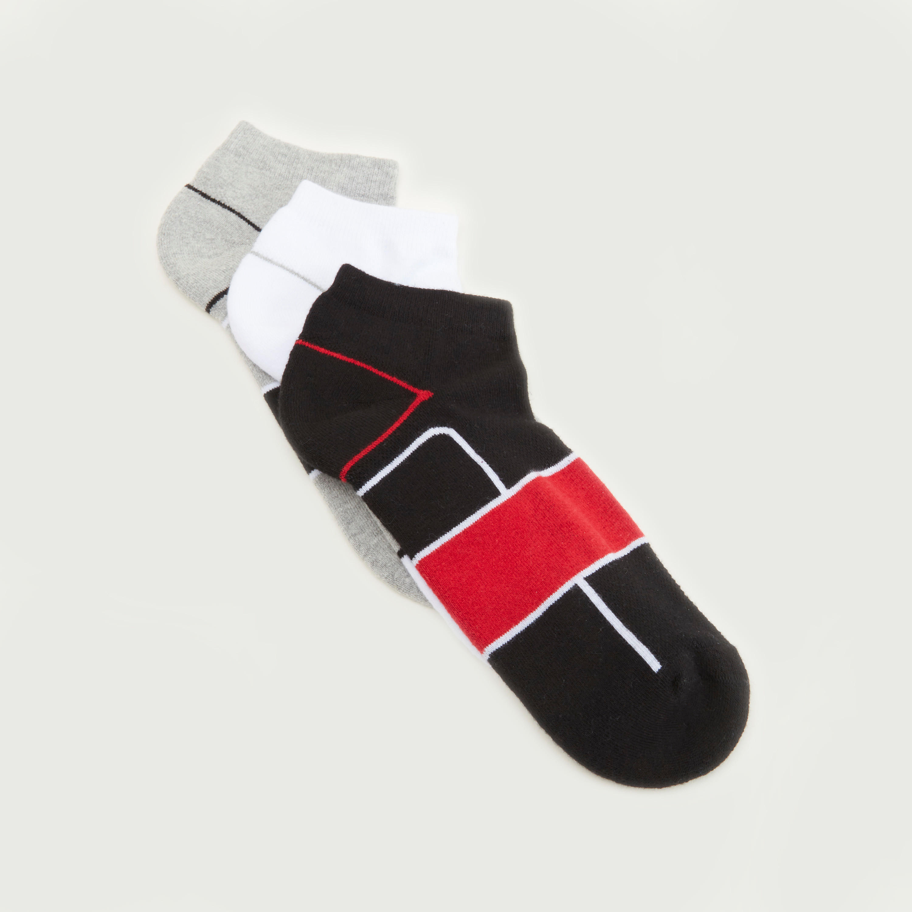 جوارب بطول الكاحل - طقم من 3 أزواج-men-socks-image-3