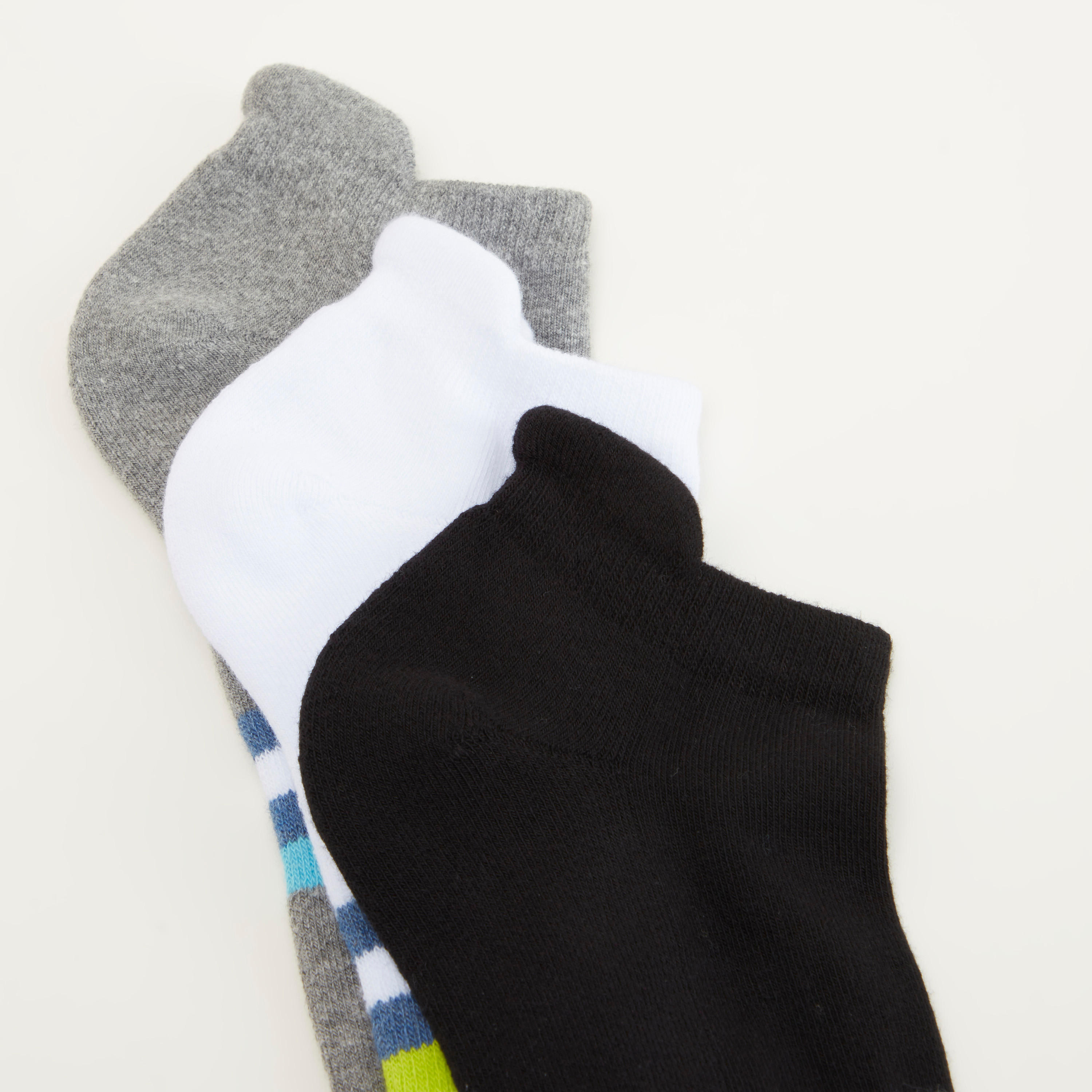 جوارب مخطّطة بطول الكاحل - طقم من 3 أزواج-men-socks-image-2