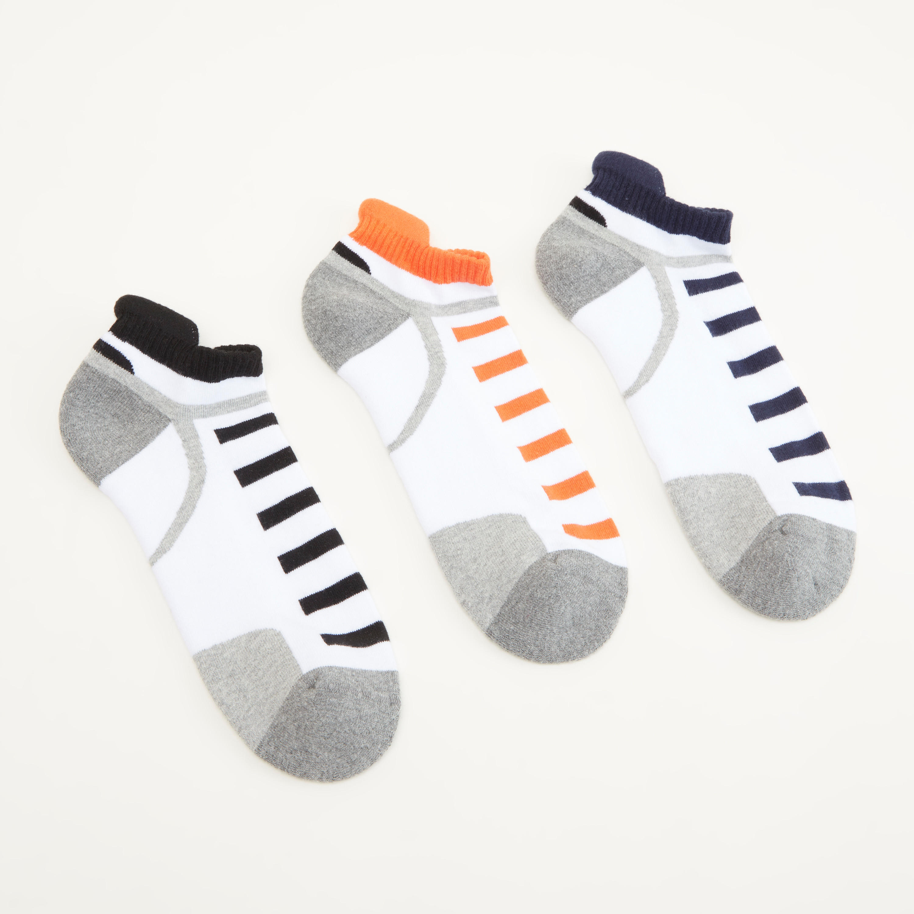 Set of 3 - Striped Ankle Length Socks-men-socks-image-1