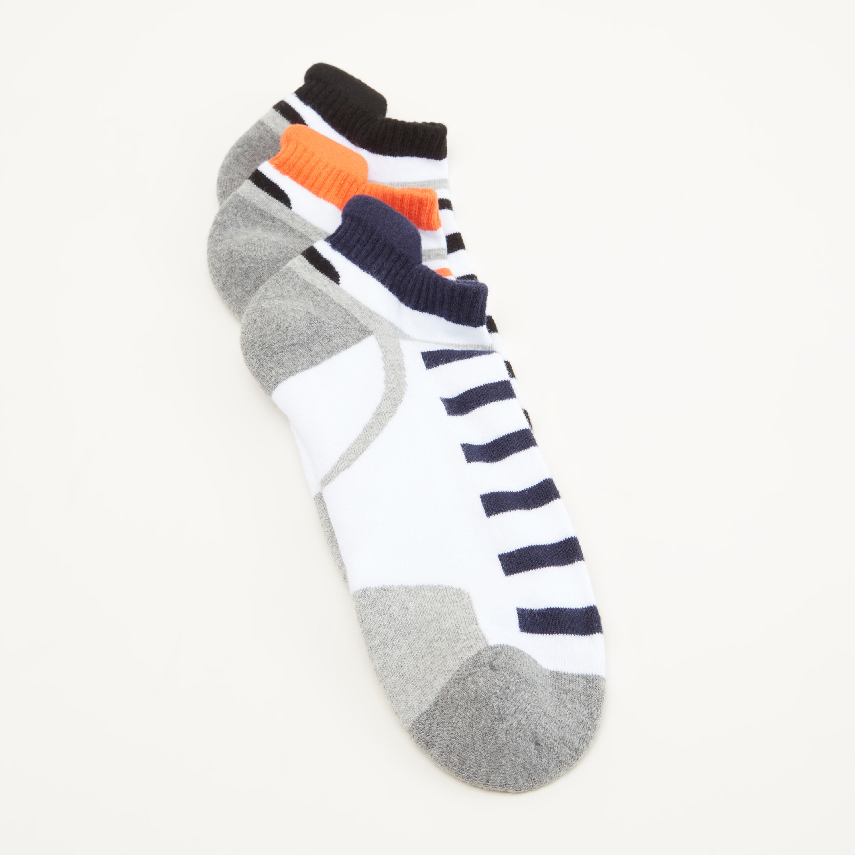 Set of 3 - Striped Ankle Length Socks-men-socks-image-2