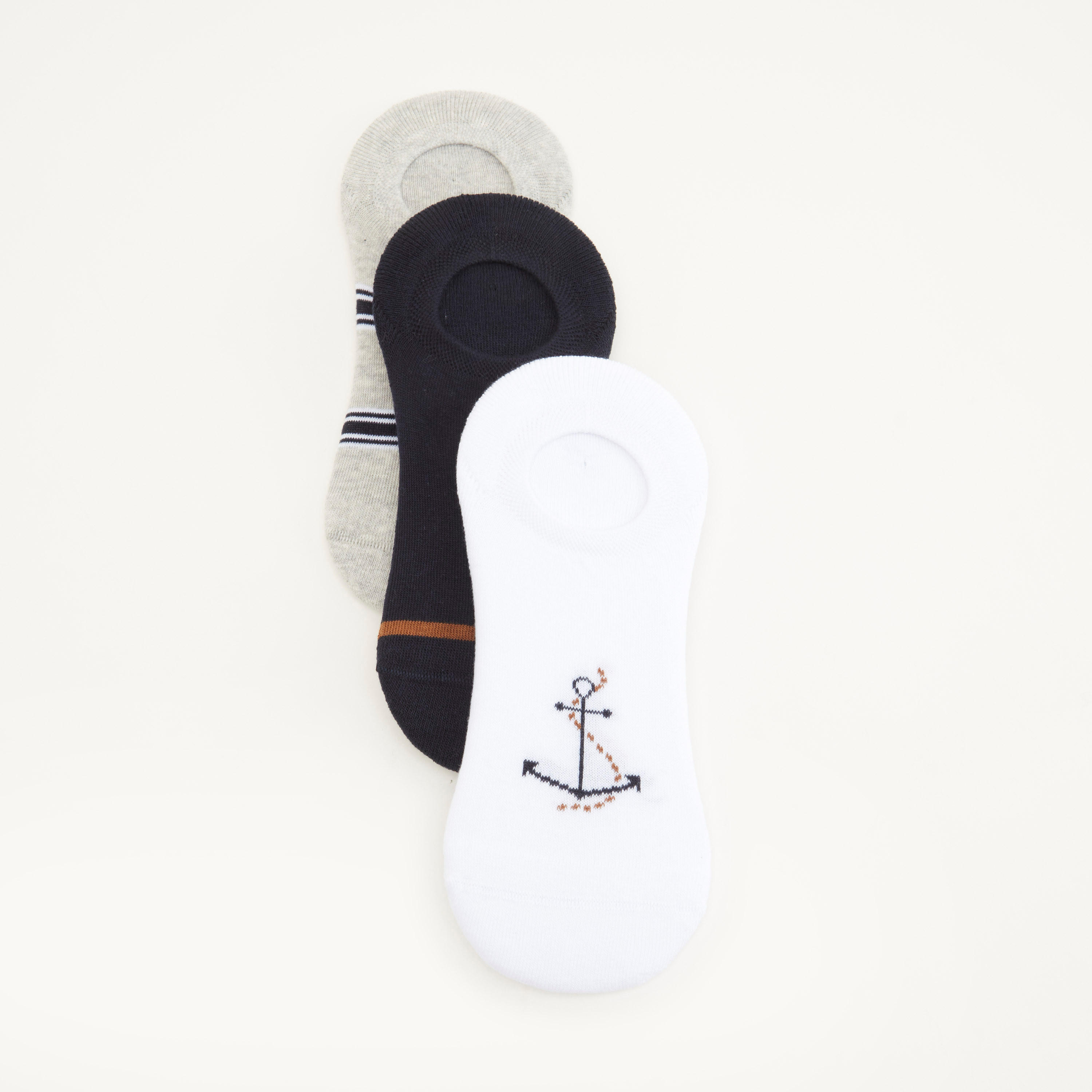 جوارب غير مرئية متنوعة - طقم من 3 أزواج-men-socks-image-4
