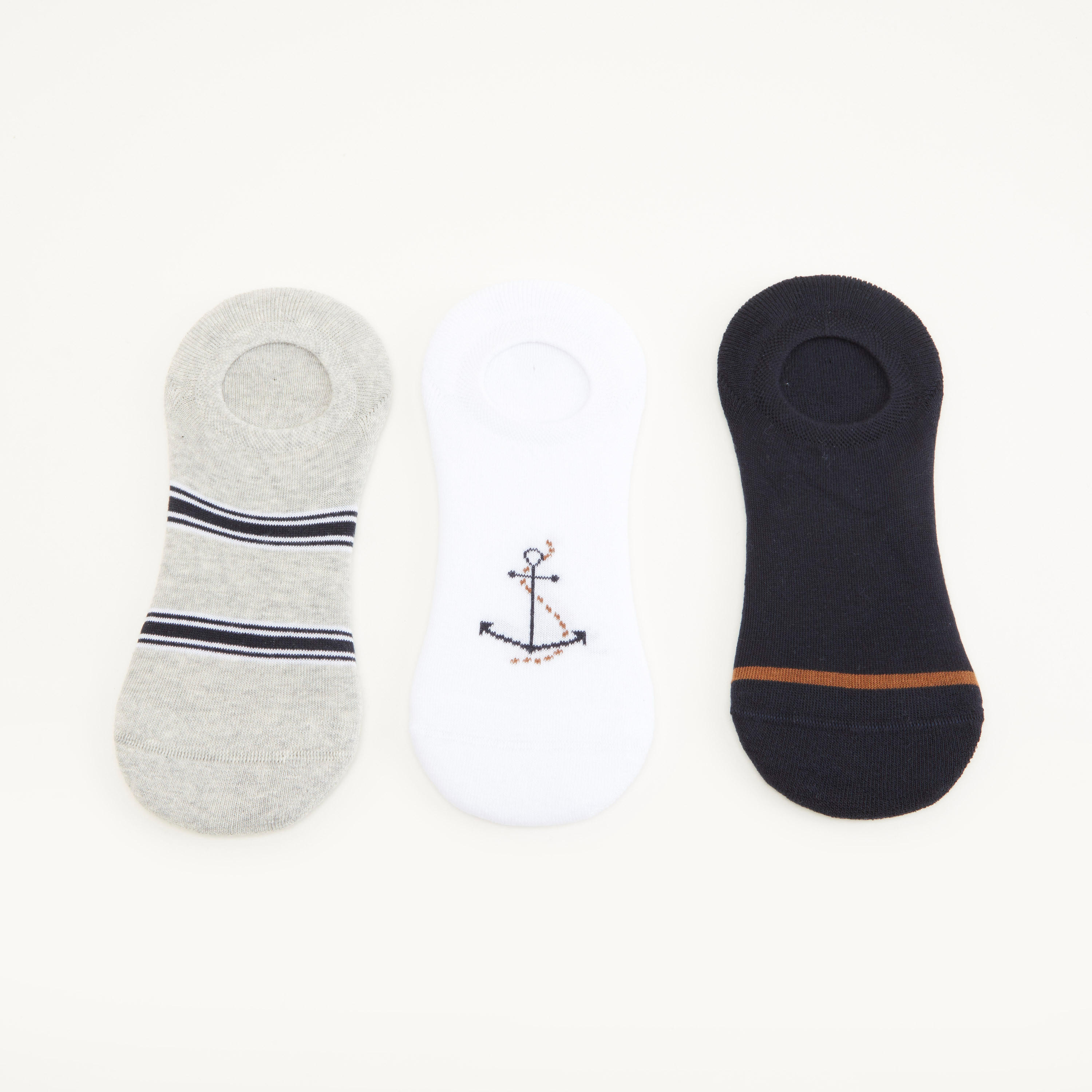 جوارب غير مرئية متنوعة - طقم من 3 أزواج-men-socks-image-3