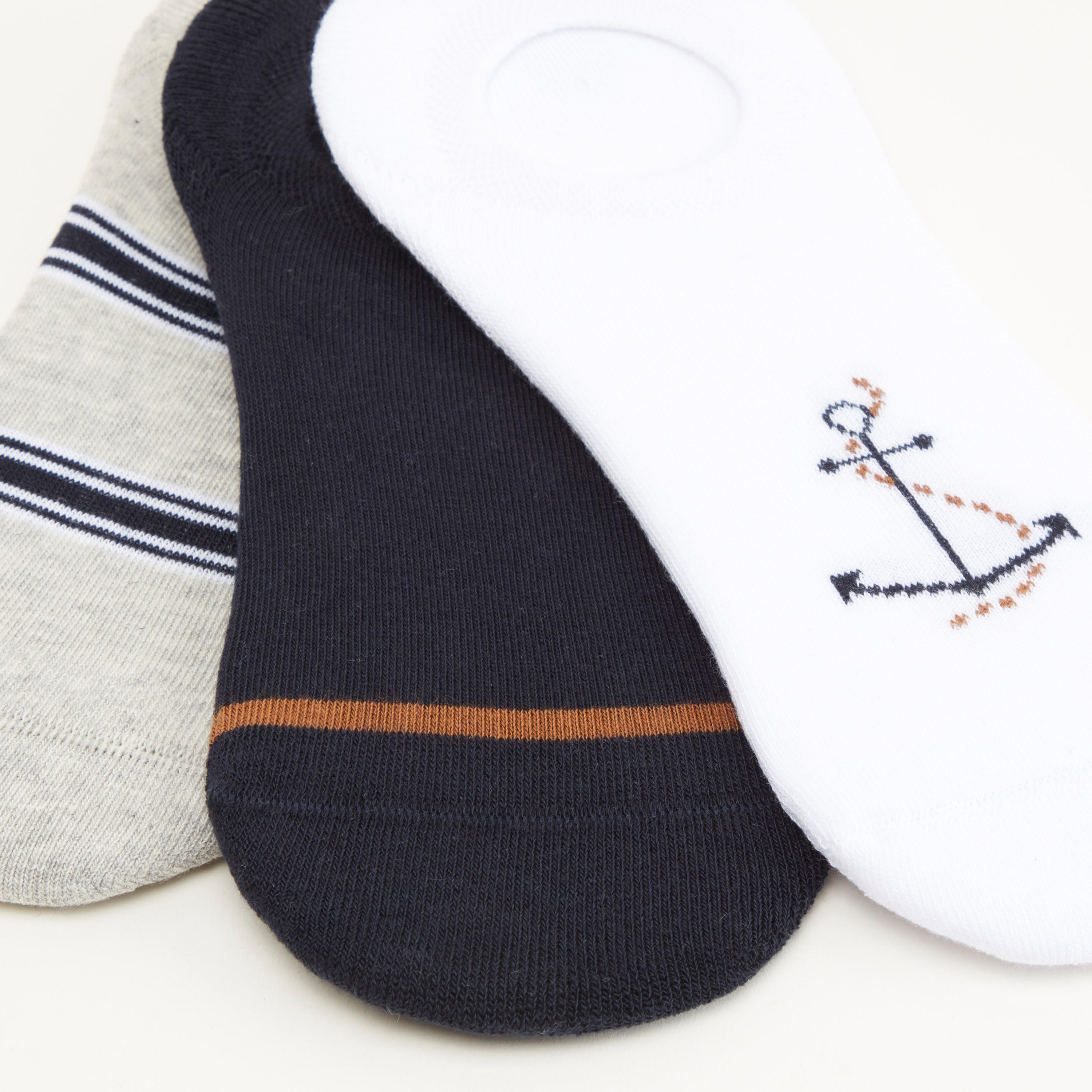 جوارب غير مرئية متنوعة - طقم من 3 أزواج-men-socks-image-2