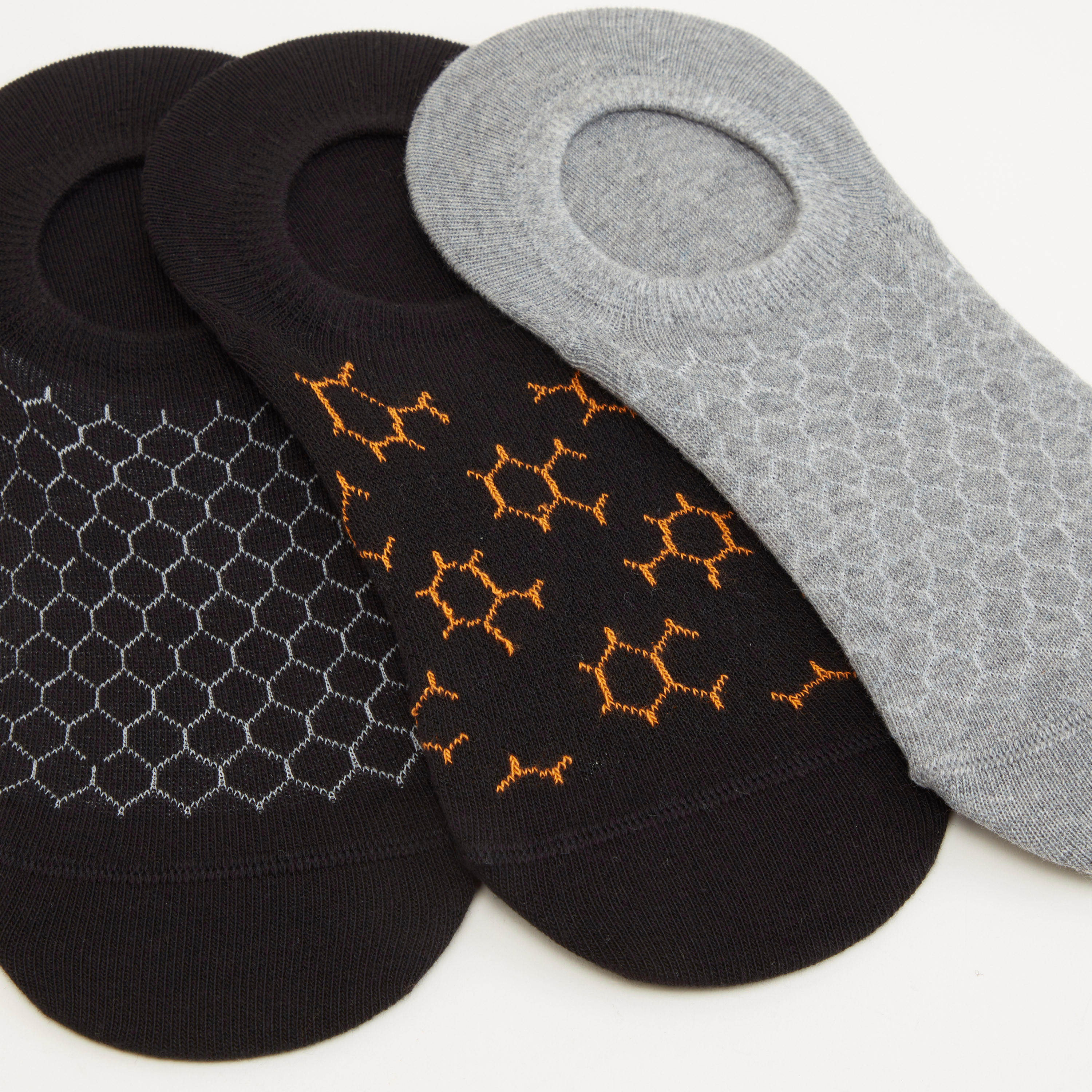 جوارب غير مرئية متنوعة - طقم من 3 أزواج-men-socks-image-2
