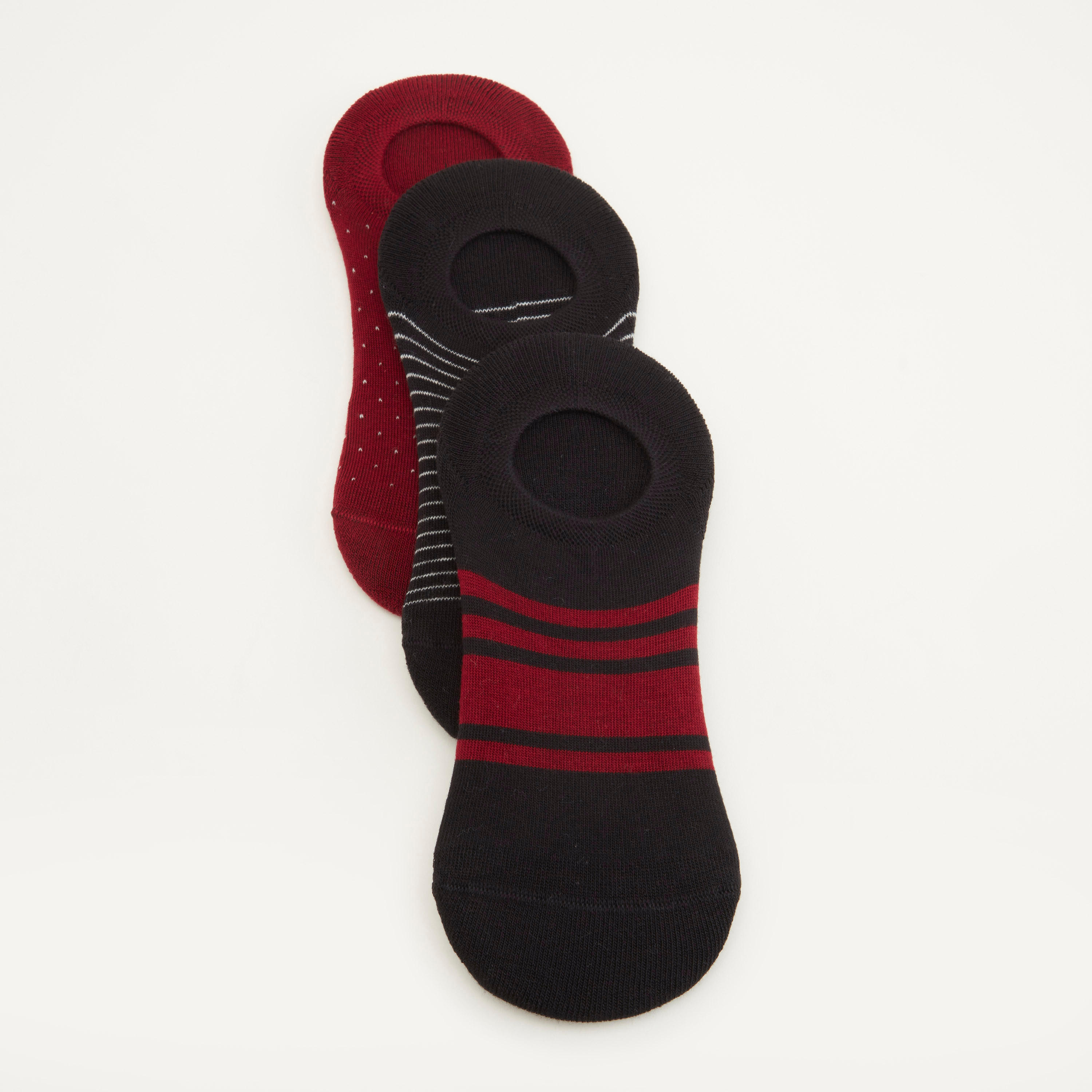 جوارب غير مرئية متنوعة - طقم من 3 أزواج-men-socks-image-1