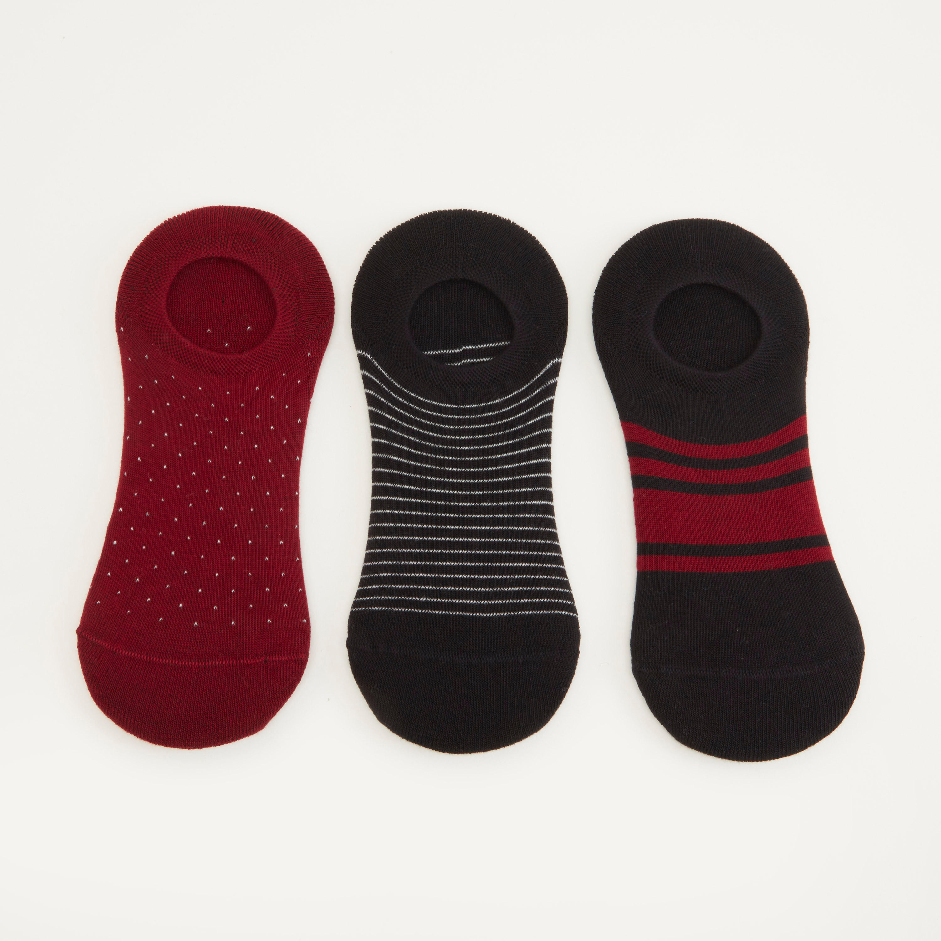 جوارب غير مرئية متنوعة - طقم من 3 أزواج-men-socks-image-2