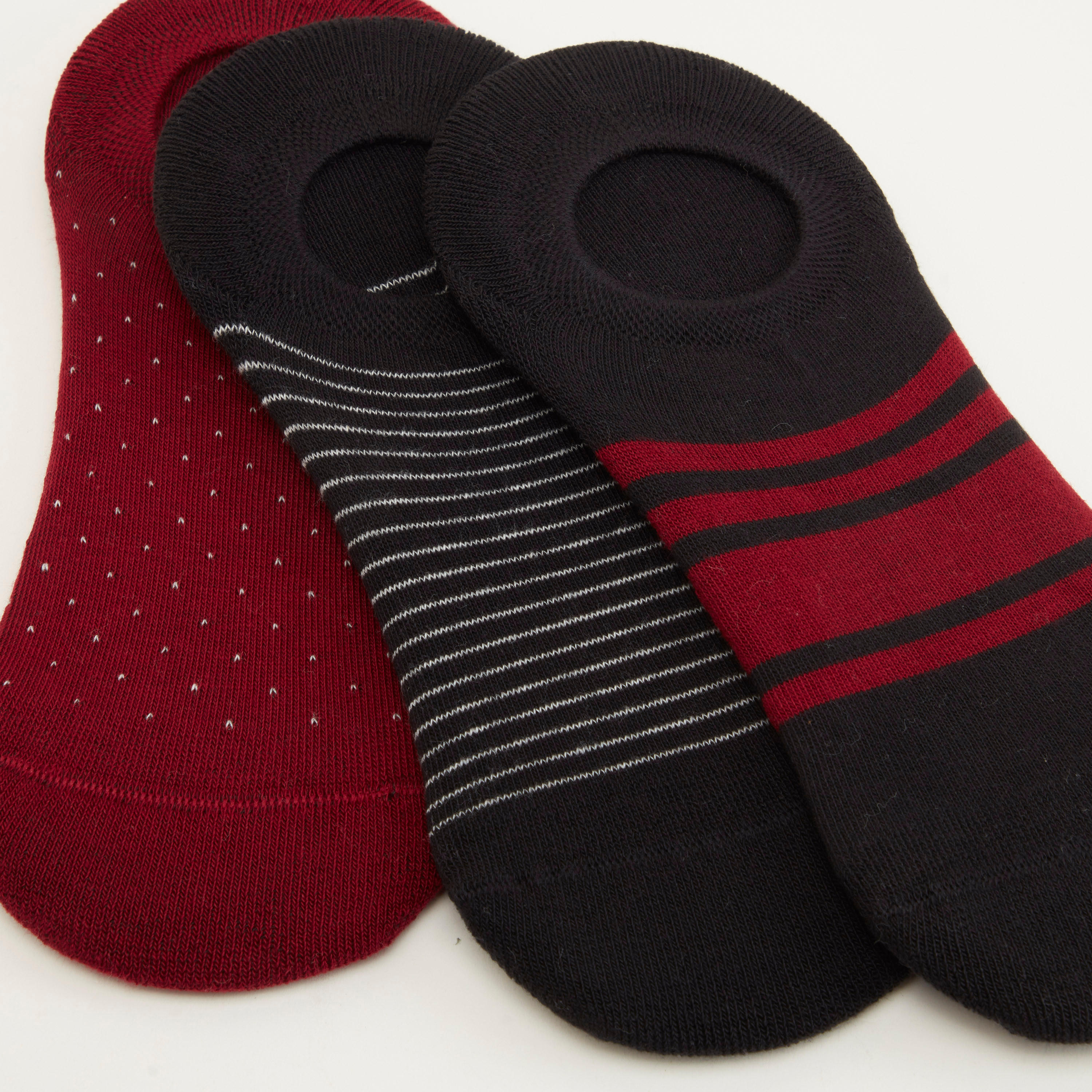جوارب غير مرئية متنوعة - طقم من 3 أزواج-men-socks-image-3