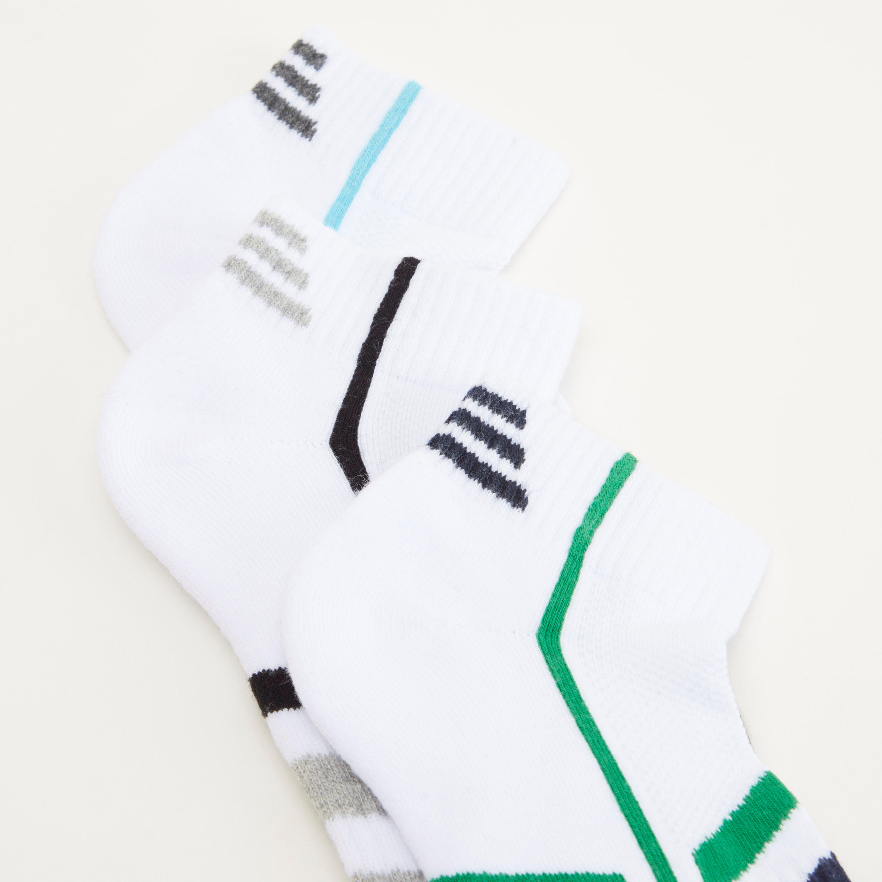 Set of 3 - Striped Ankle Length Socks-men-socks-image-3