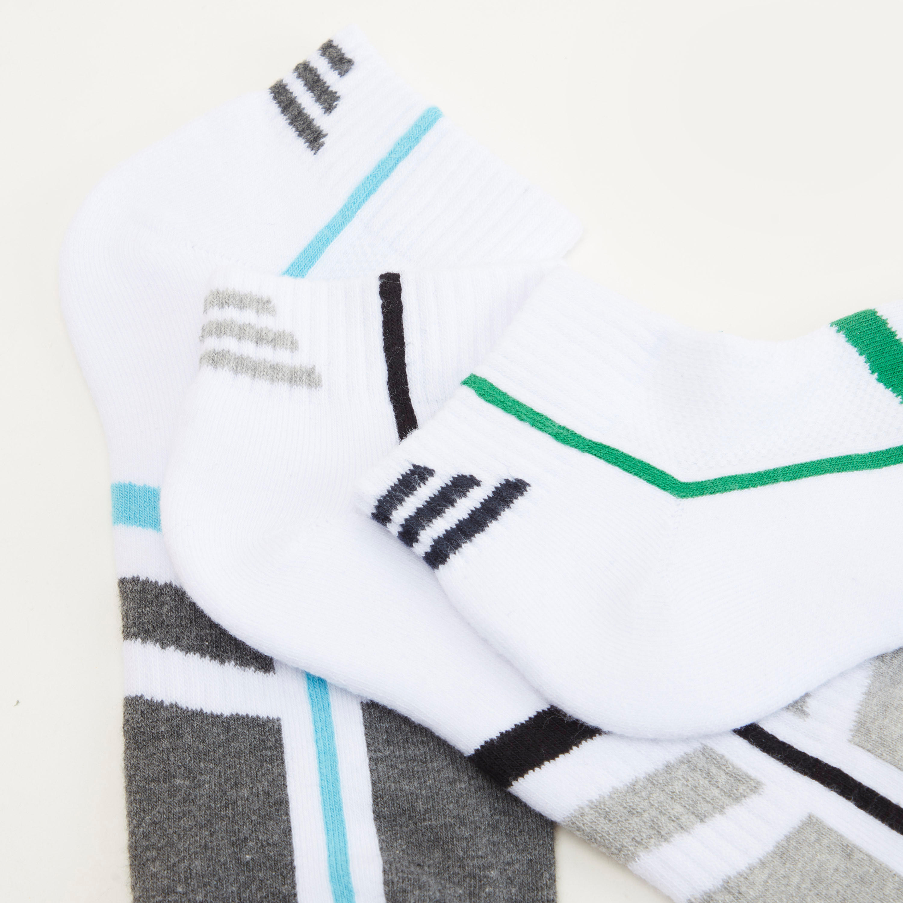 Set of 3 - Striped Ankle Length Socks-men-socks-image-4