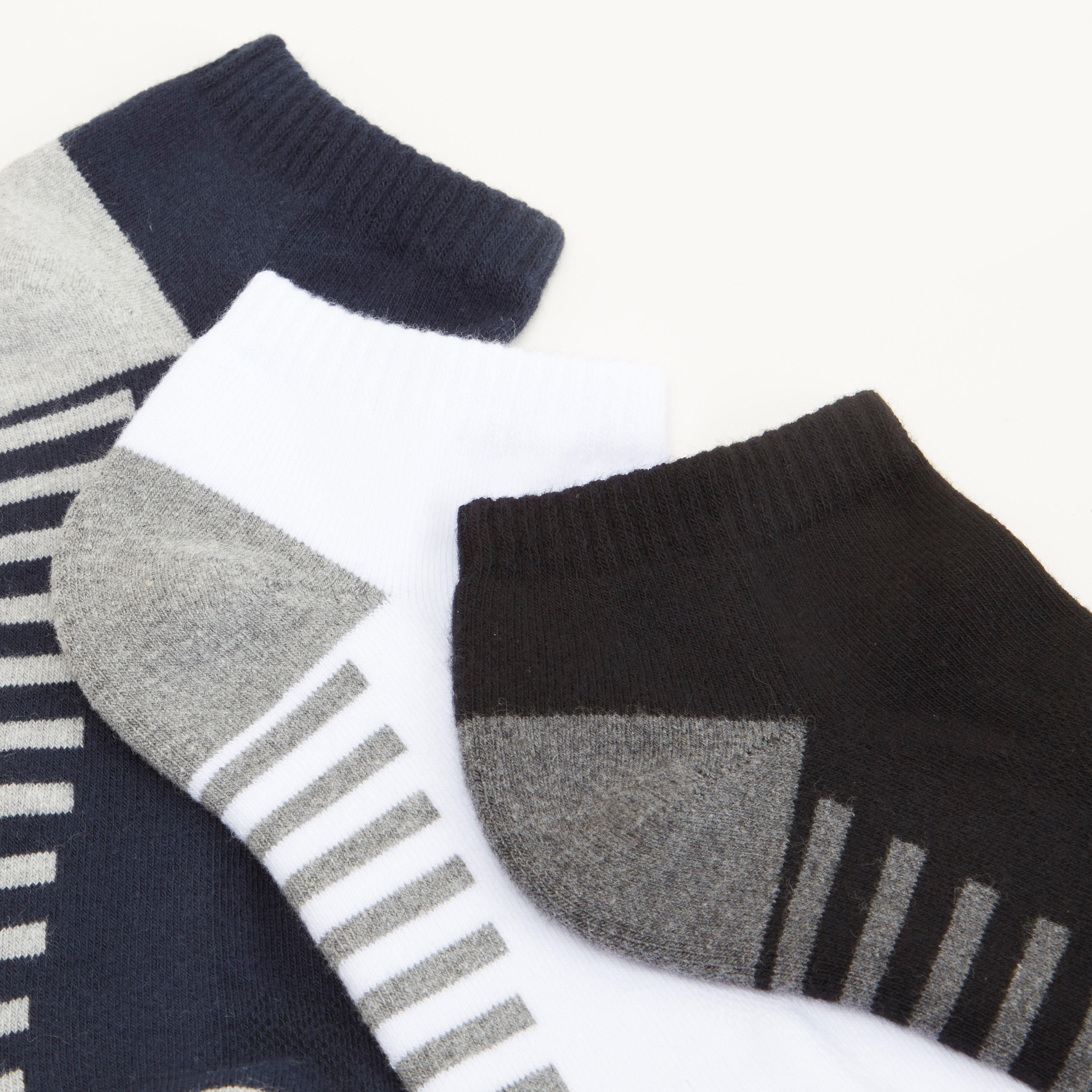 جوارب مخطّطة بطول الكاحل - طقم من 3 أزواج-men-socks-image-4