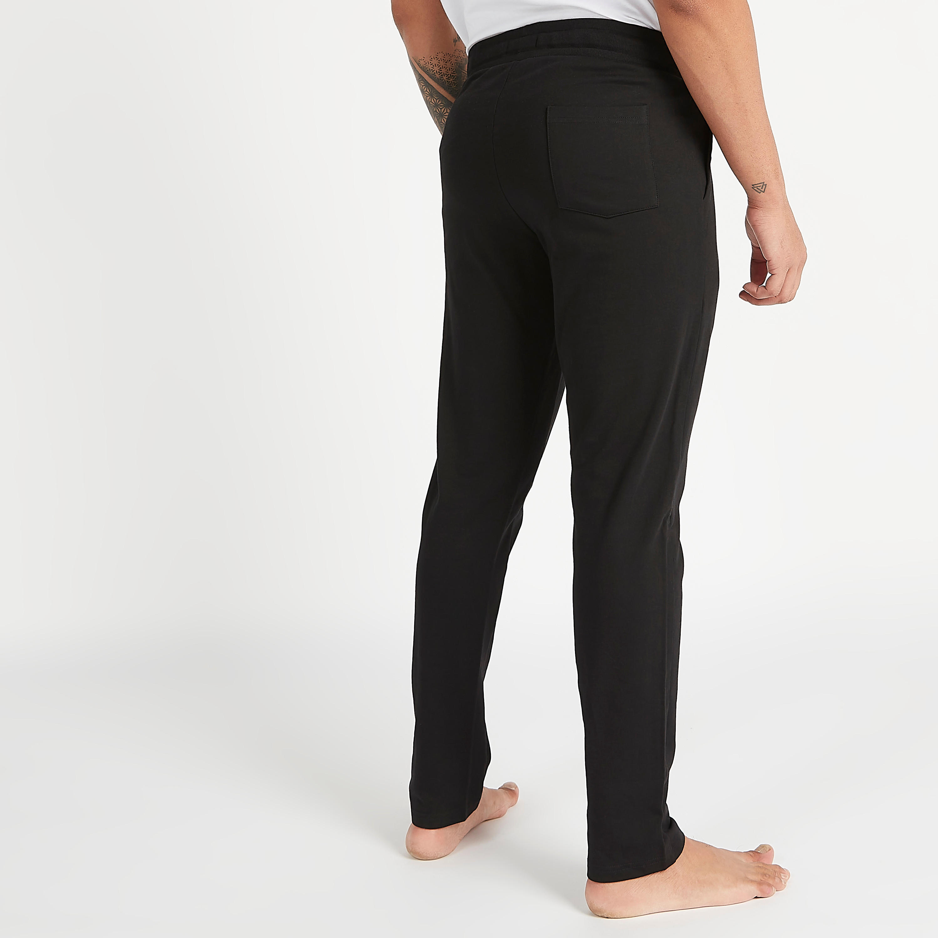 بنطلون بيجاما مستدام مطرّز برباط إغلاق-men-clothing-nightwear-pyjamaandshorts-image-4