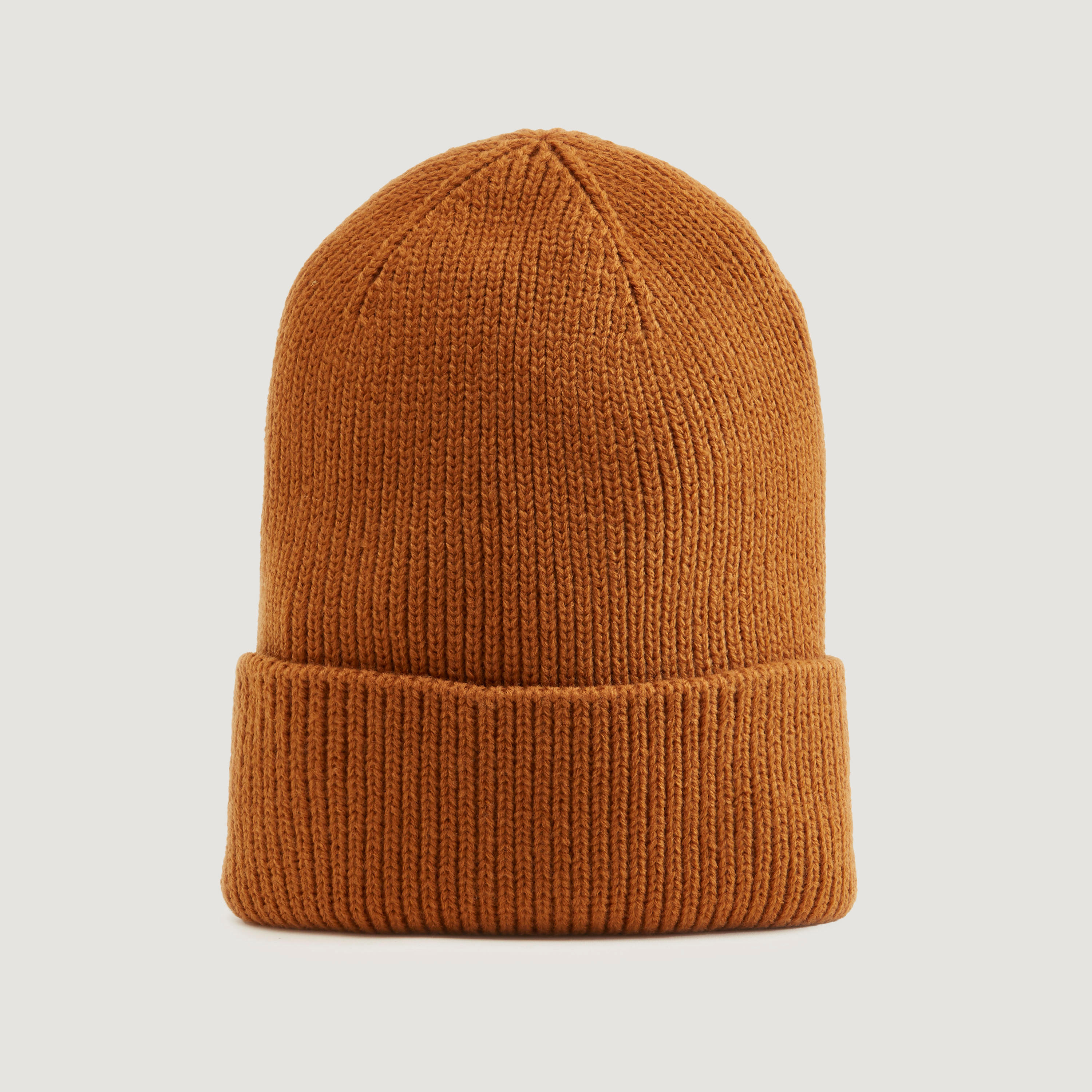 Textured Beanie with Cuffed Hem-men-caps-image-1