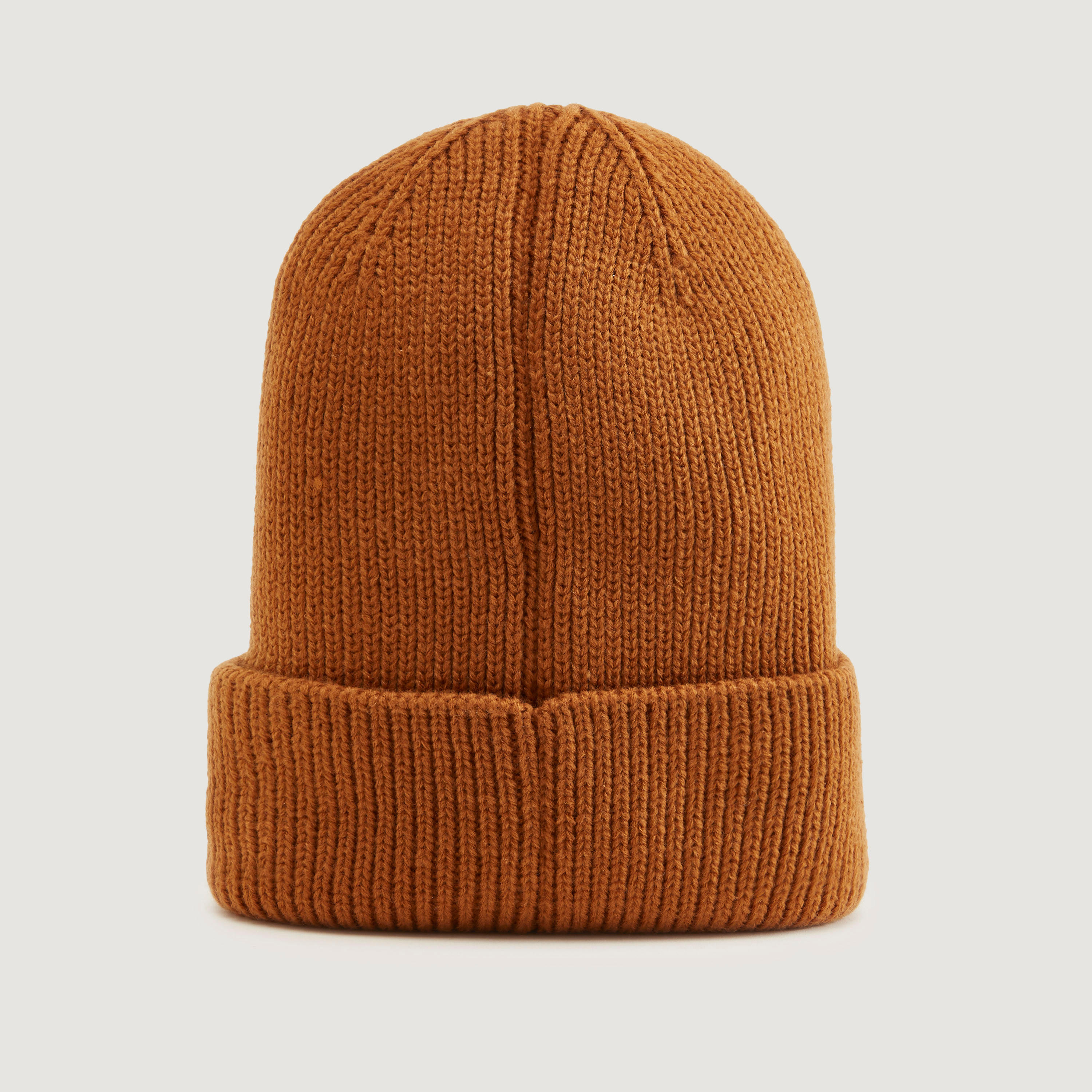 Textured Beanie with Cuffed Hem-men-caps-image-4