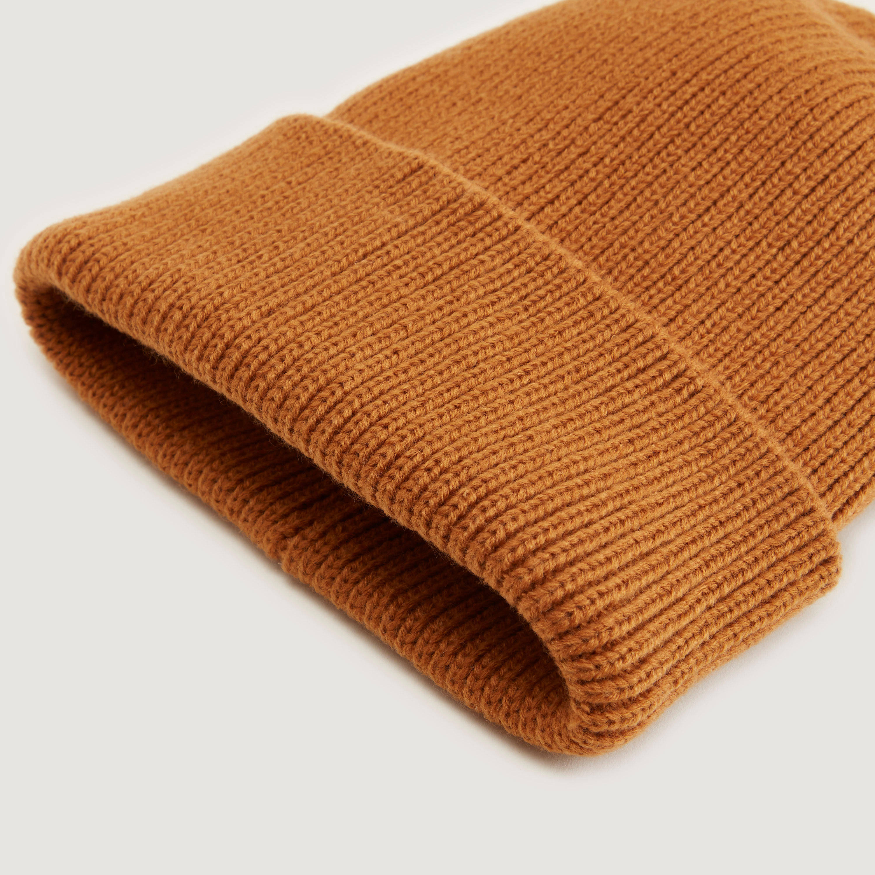 Textured Beanie with Cuffed Hem-men-caps-image-5