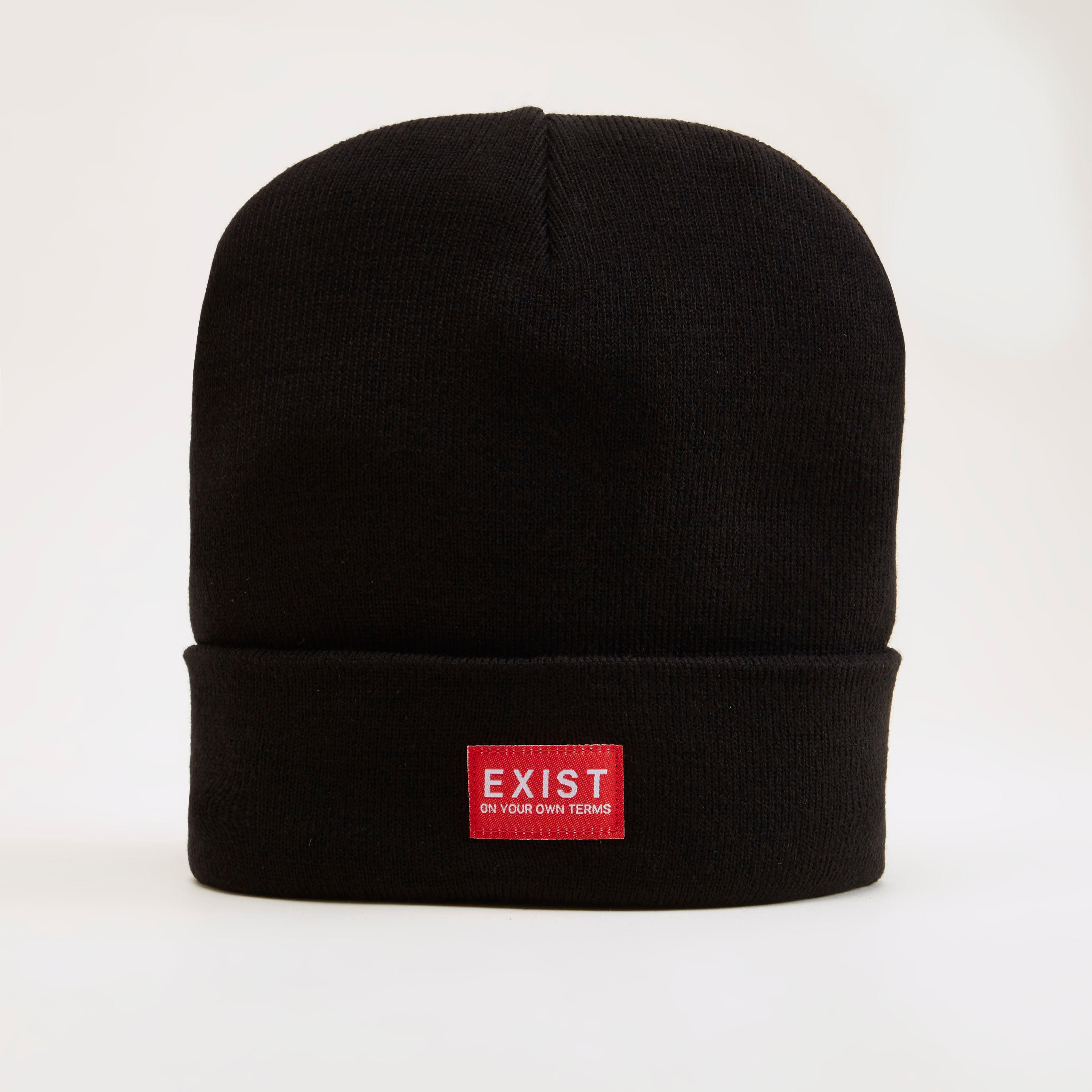 Applique Detailed Beanie-men-caps-image-1