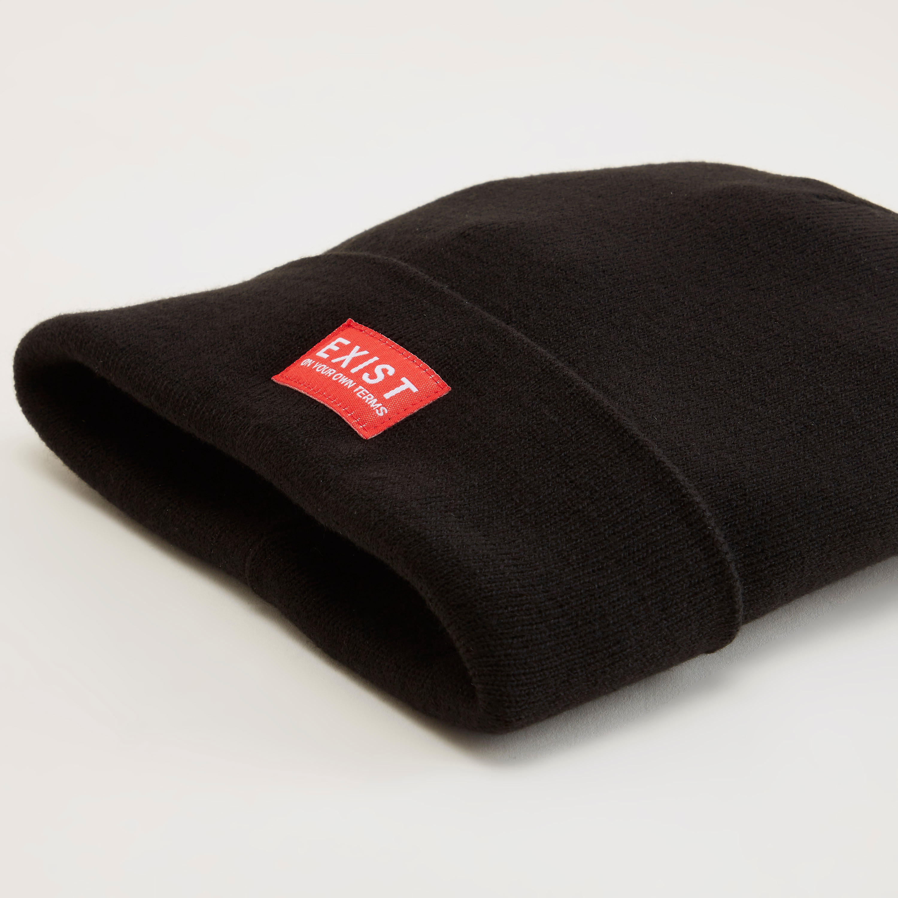 Applique Detailed Beanie-men-caps-image-4