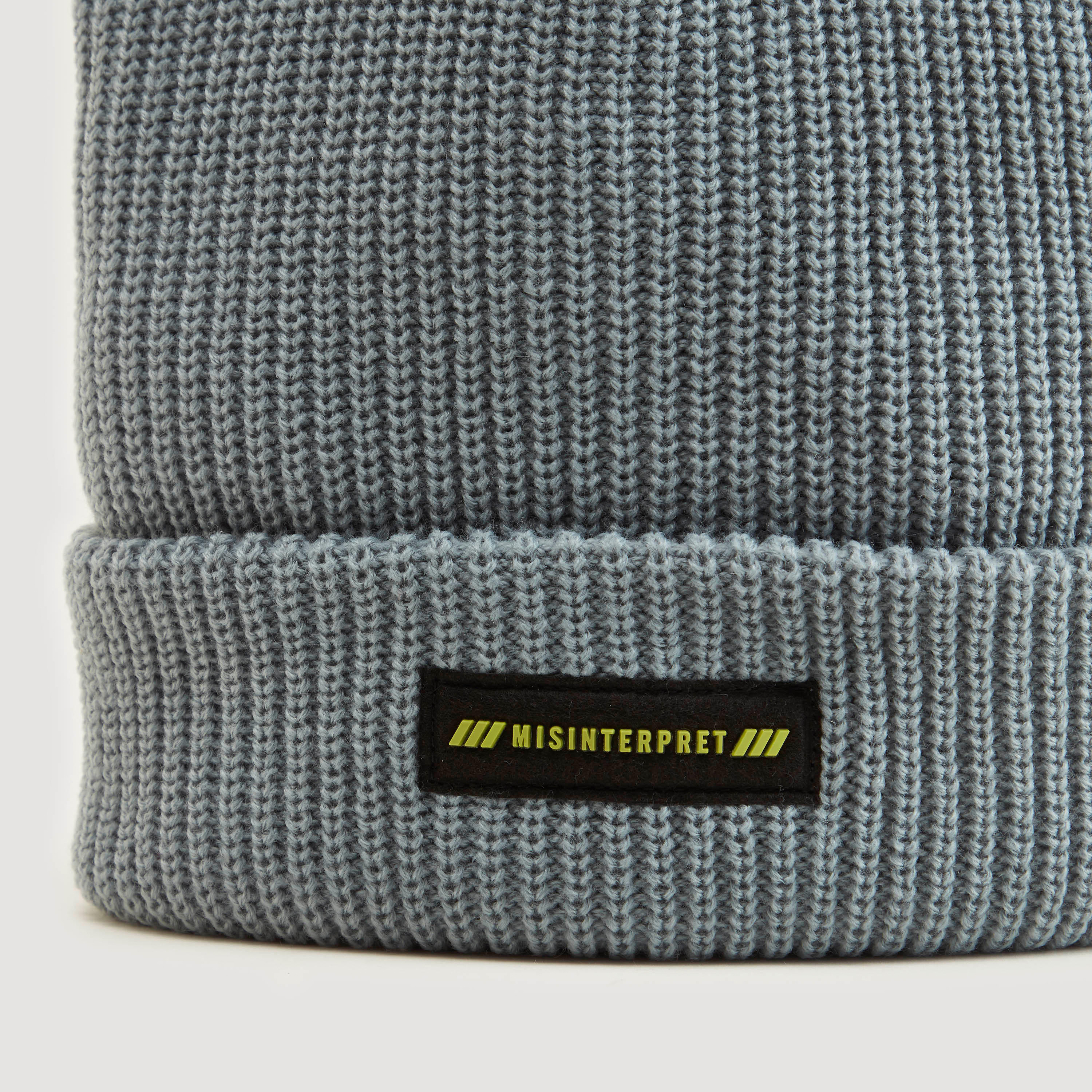 Textured Beanie with Cuffed Hem and Applique Detail-men-caps-image-3