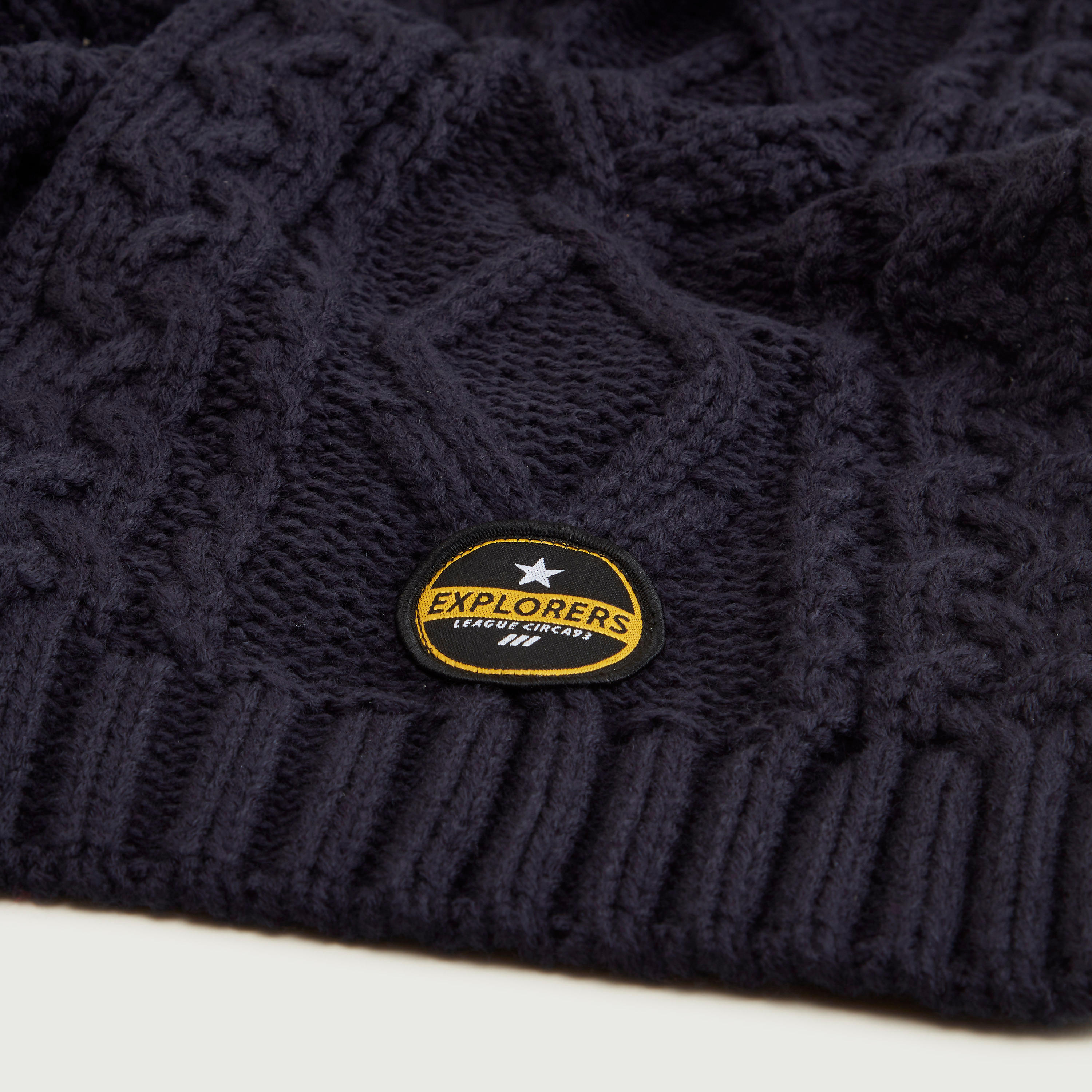 Textured Scarf with Applique Detail-men-scarvesandgloves-image-4
