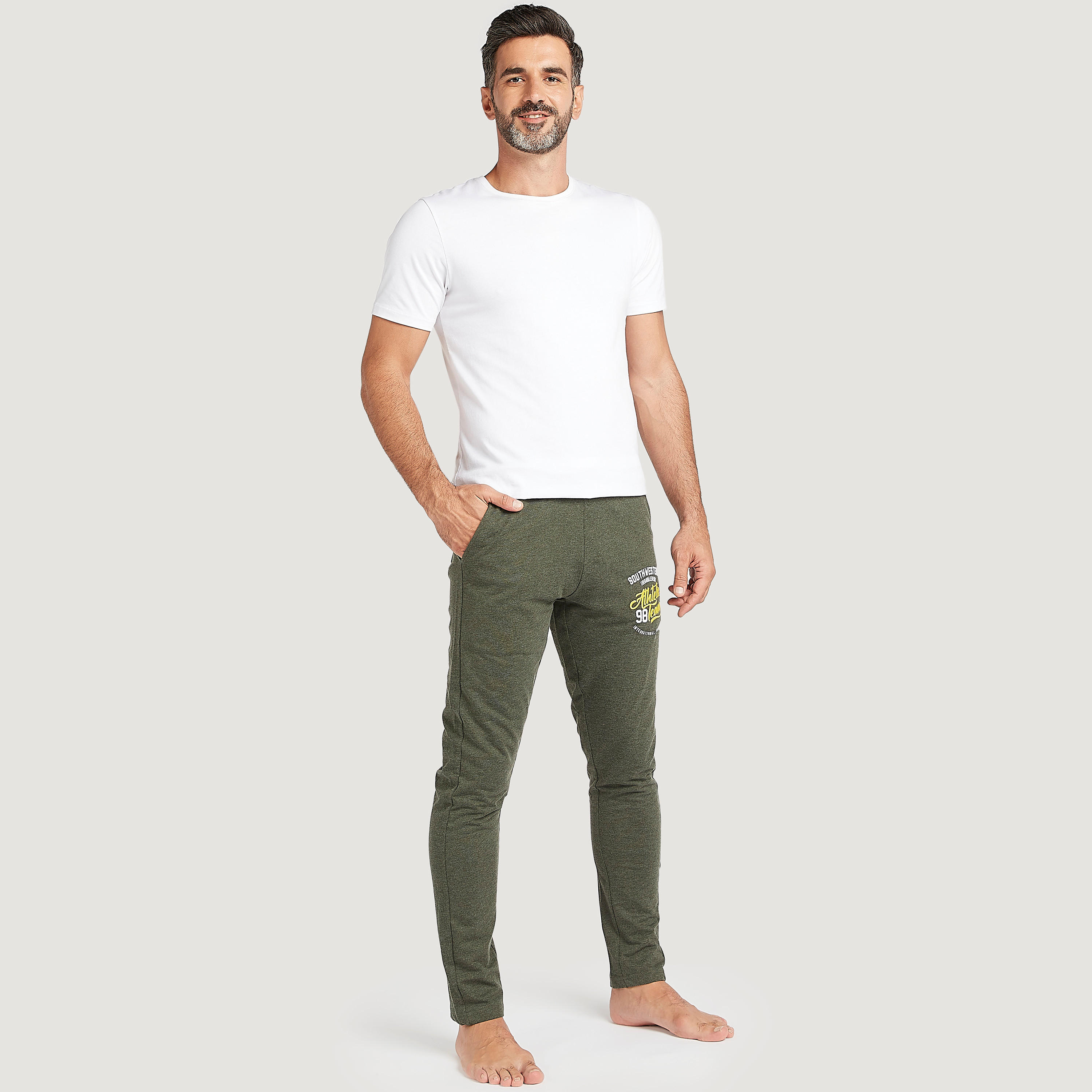 Embroidered Full Length Pyjamas with Drawstring Closure and Pockets-men-clothing-nightwear-pyjamaandshorts-image-2