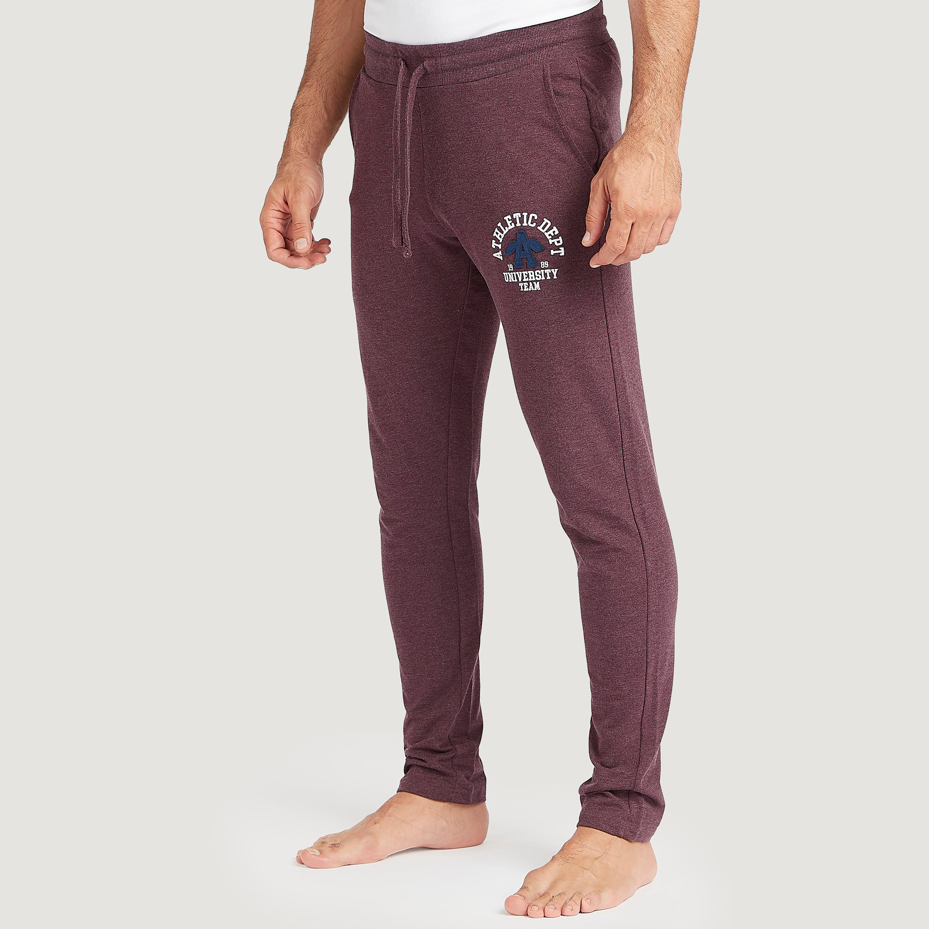 Embroidered Full Length Pyjamas with Drawstring Closure and Pockets-men-clothing-nightwear-pyjamaandshorts-image-1