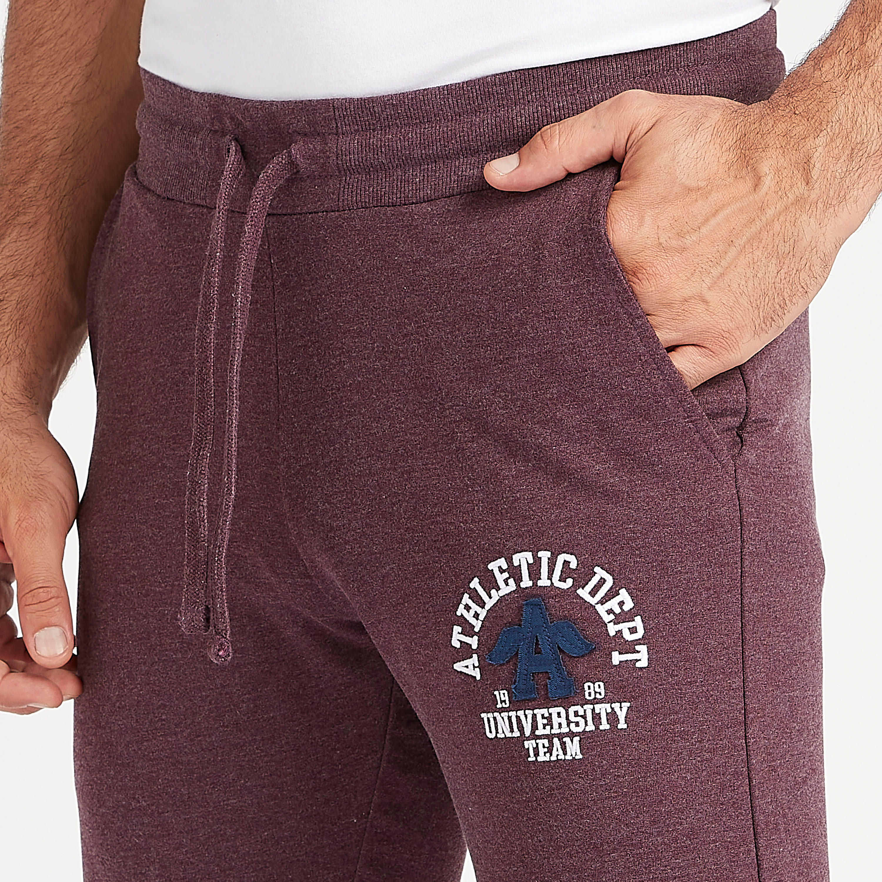 Embroidered Full Length Pyjamas with Drawstring Closure and Pockets-men-clothing-nightwear-pyjamaandshorts-image-3