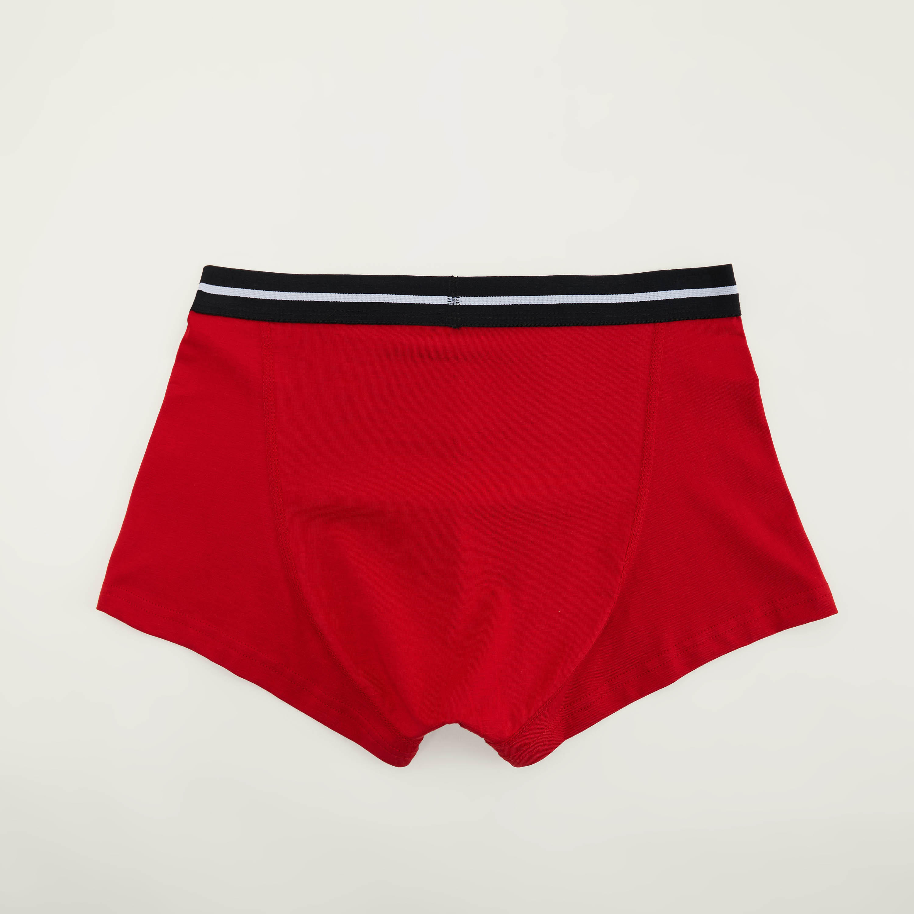 Set of 3 - Solid Trunks with Striped Elasticated Waistband-men-clothing-innerwear-underwear-image-4