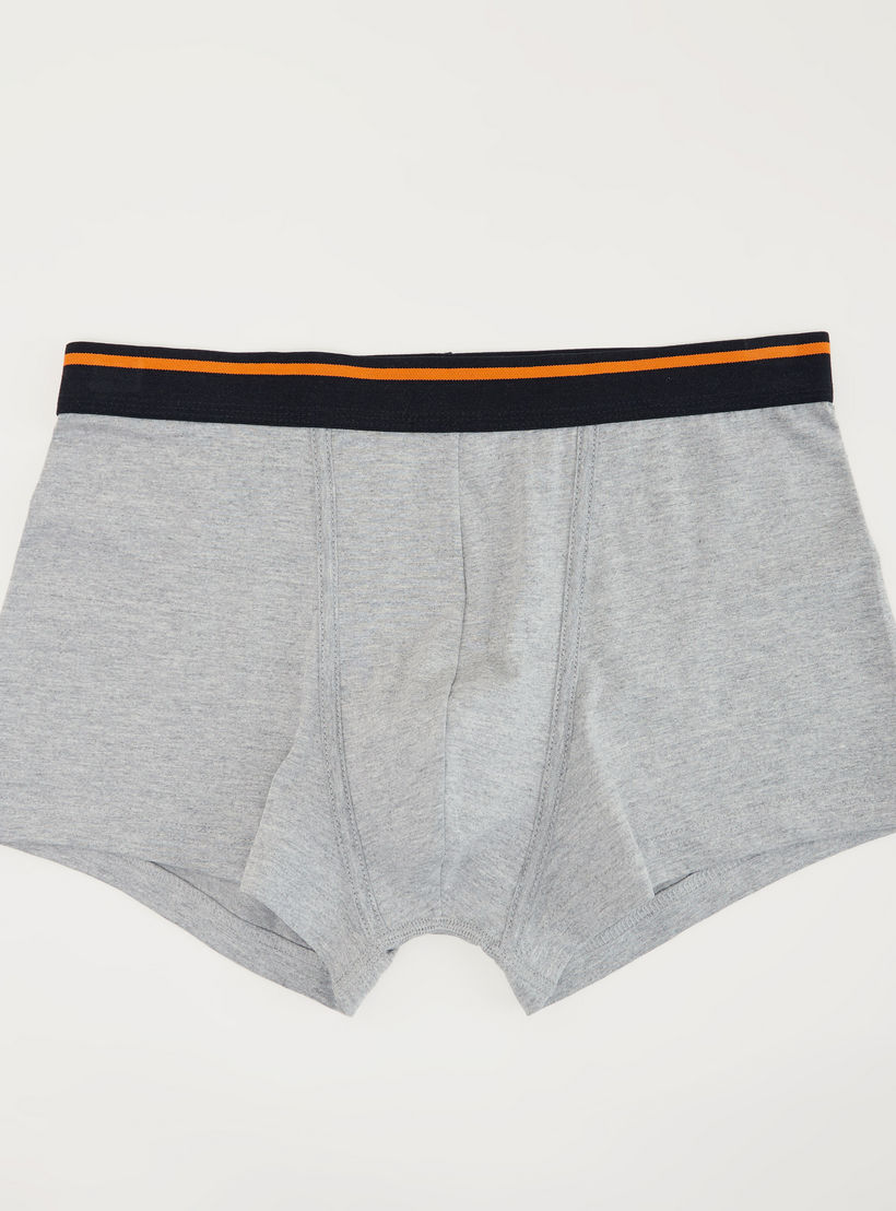 Set of 3 - Solid Trunks with Elasticated Waistband-men-clothing-innerwear-underwear-image-3