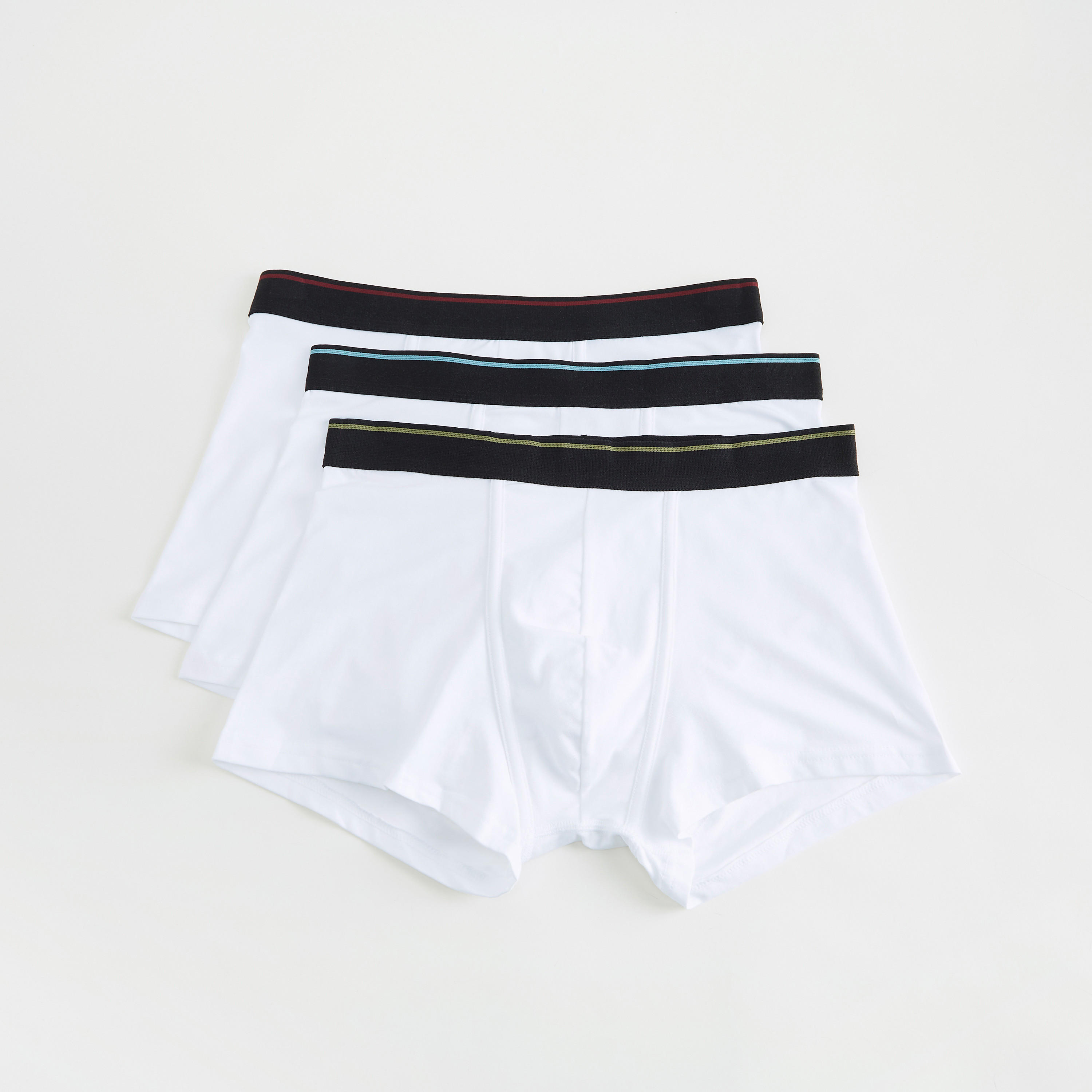 شورت ترانك سادة بخصر مطّاطي - طقم من 3 قطع-men-clothing-innerwear-underwear-image-4