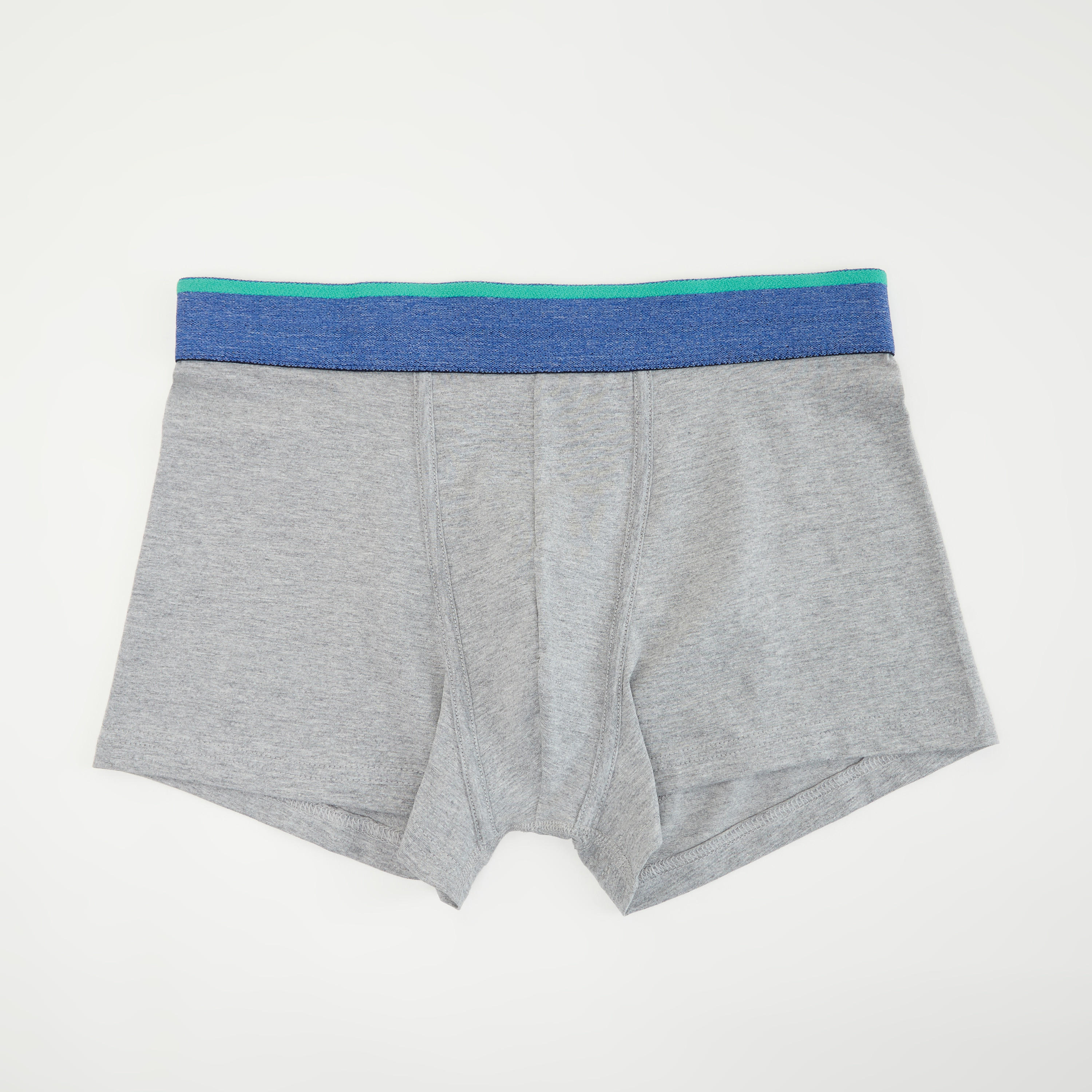 شورتات ترانك داخليّة سادة بخصر مطّاطي- طقم من 3-men-clothing-innerwear-underwear-image-2
