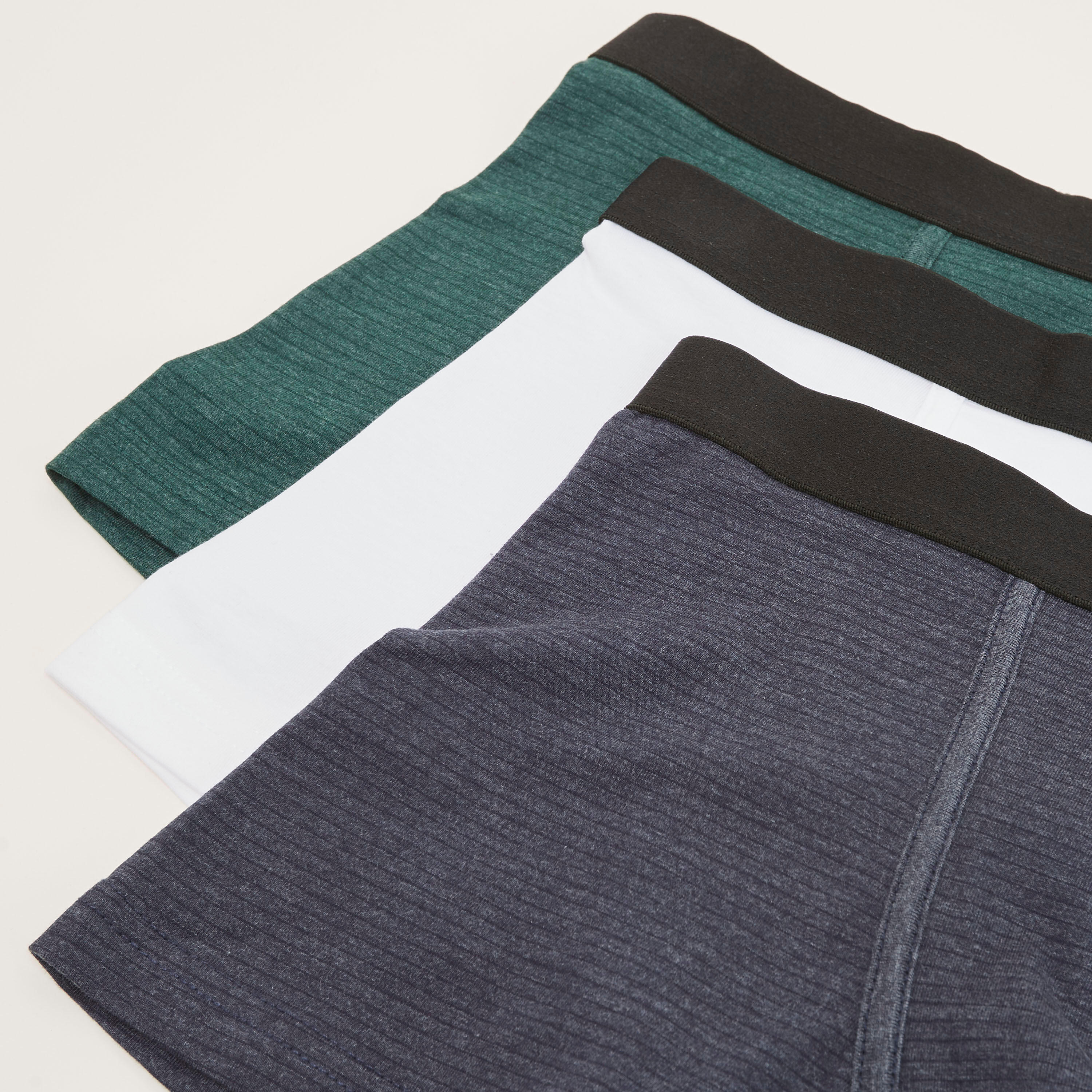 Set of 3 - Striped Trunks with Elasticated Waistband-men-clothing-innerwear-underwear-image-2
