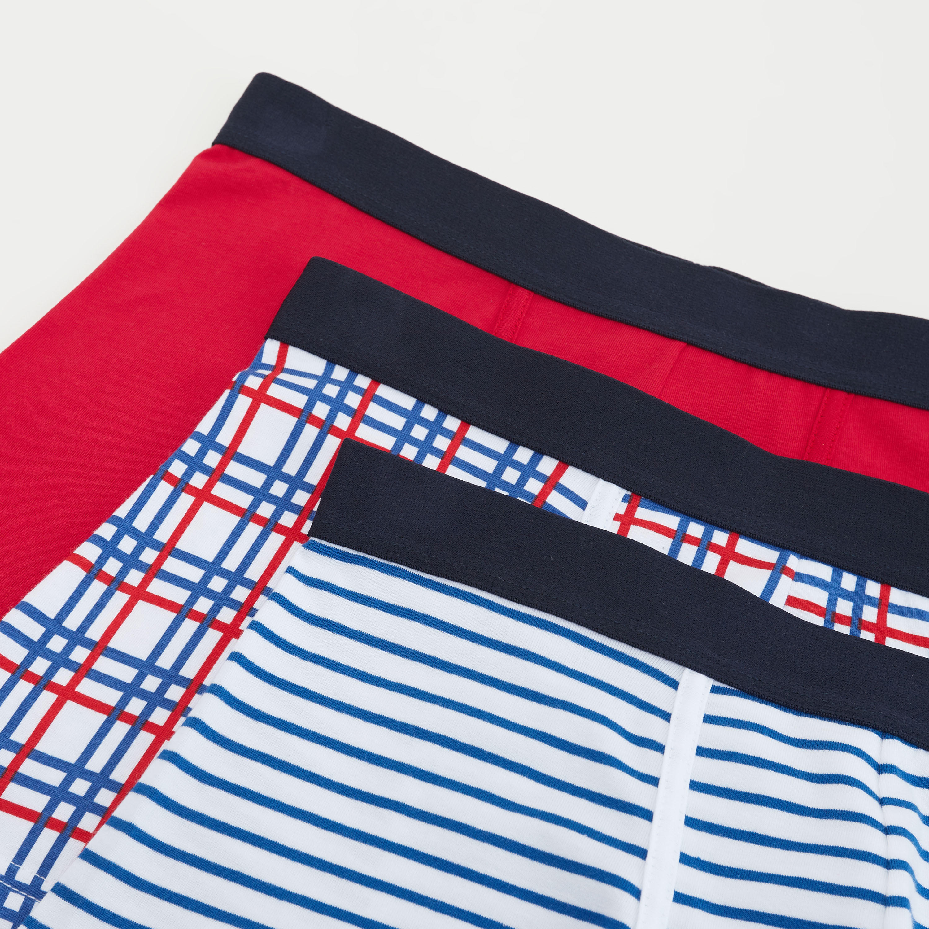 شورتات ترانك متنوّعة بخصر مطّاطي متباين - طقم من 3-men-clothing-innerwear-underwear-image-2