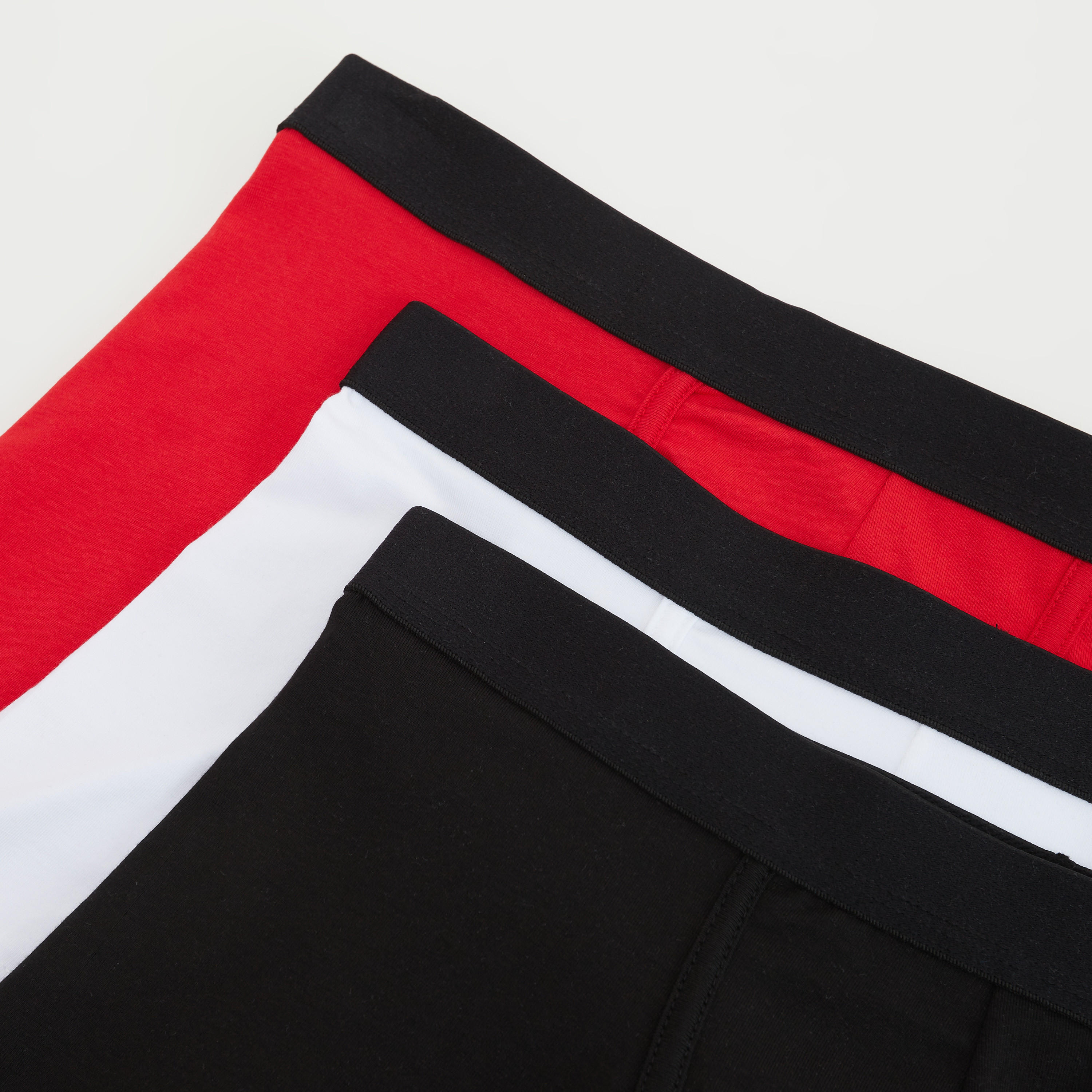 شورتات ترانك داخليّة سادة بخصر مطّاطي- طقم من 3-men-clothing-innerwear-underwear-image-3